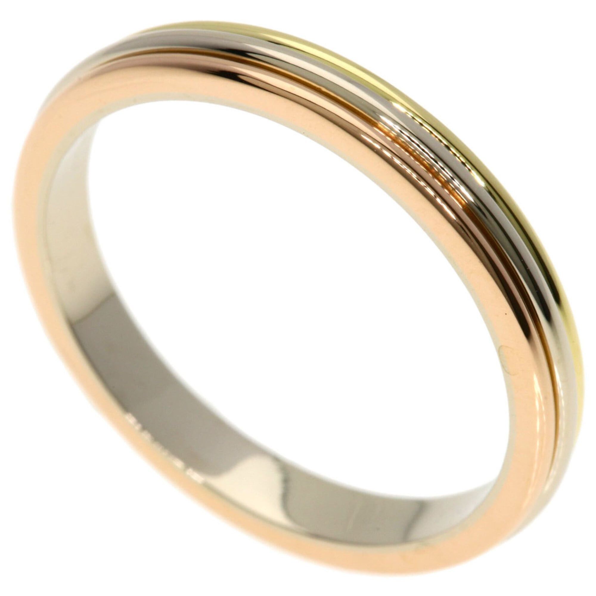 Cartier Cartier Three-Color Ring #58, 18K Yellow Gold/18K Pink White Gold, Women's. Size ONE SIZE - 1 Thumbnail