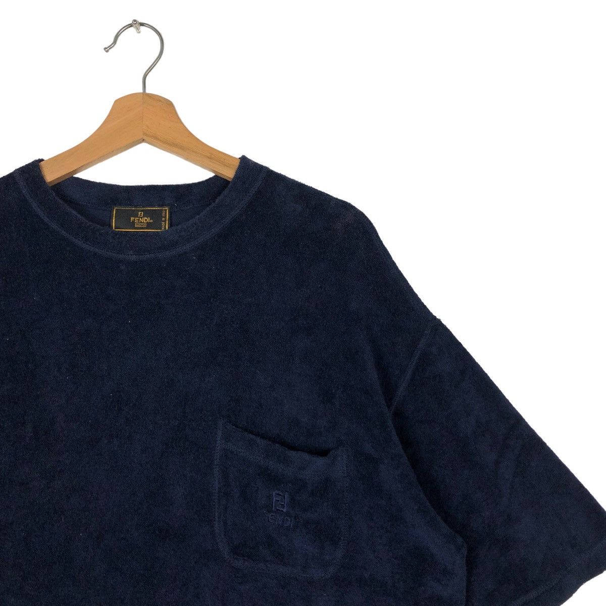 Fendi 🔥Vintage Fendi Made in Italy T-Shirt Short Sleeve Velvet Size US M / EU 48-50 / 2 - 6 Thumbnail