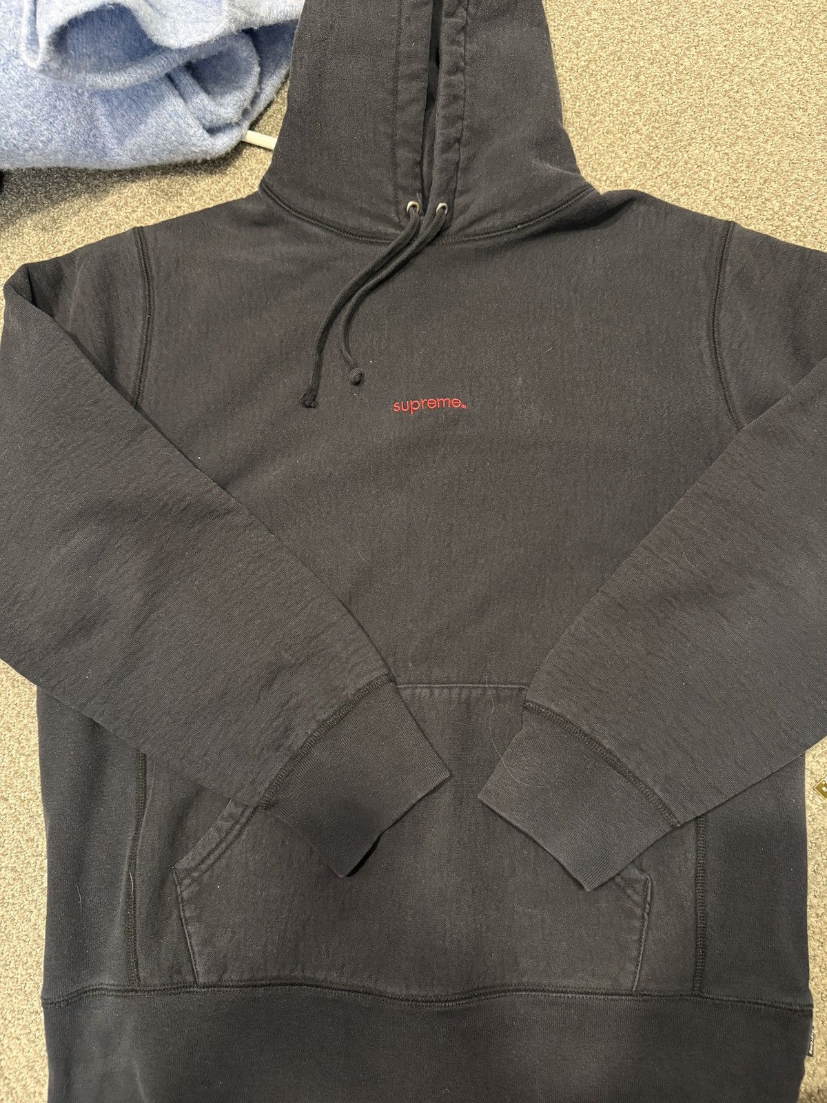 Supreme Supreme Trademark Hooded Sweatshirt Medium Black FW18 Size US L / EU 52-54 / 3 - 1 Thumbnail