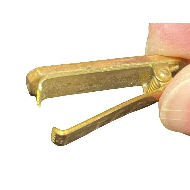 Other Vintage Gold Tone Engraved "F.E.B." Monogramed Tie Clip By S Size ONE SIZE - 3 Thumbnail