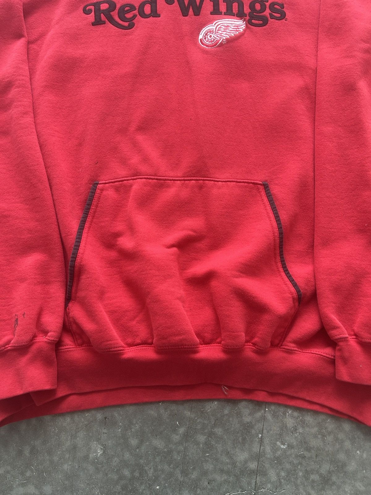 Lee × NHL × Vintage Vintage Y2K Detroit Red Wings Hoodie Embroidered Logo Baggy Size US XXL / EU 58 / 5 - 4 Thumbnail