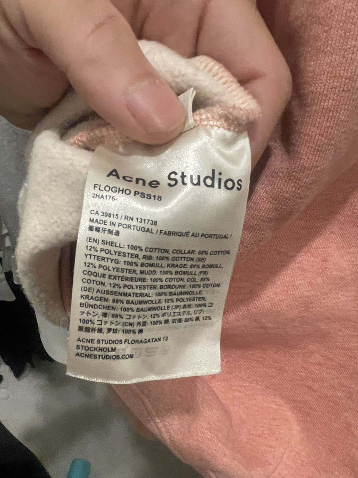 Acne Studios - Logo Neck Crewneck (**Read Description)