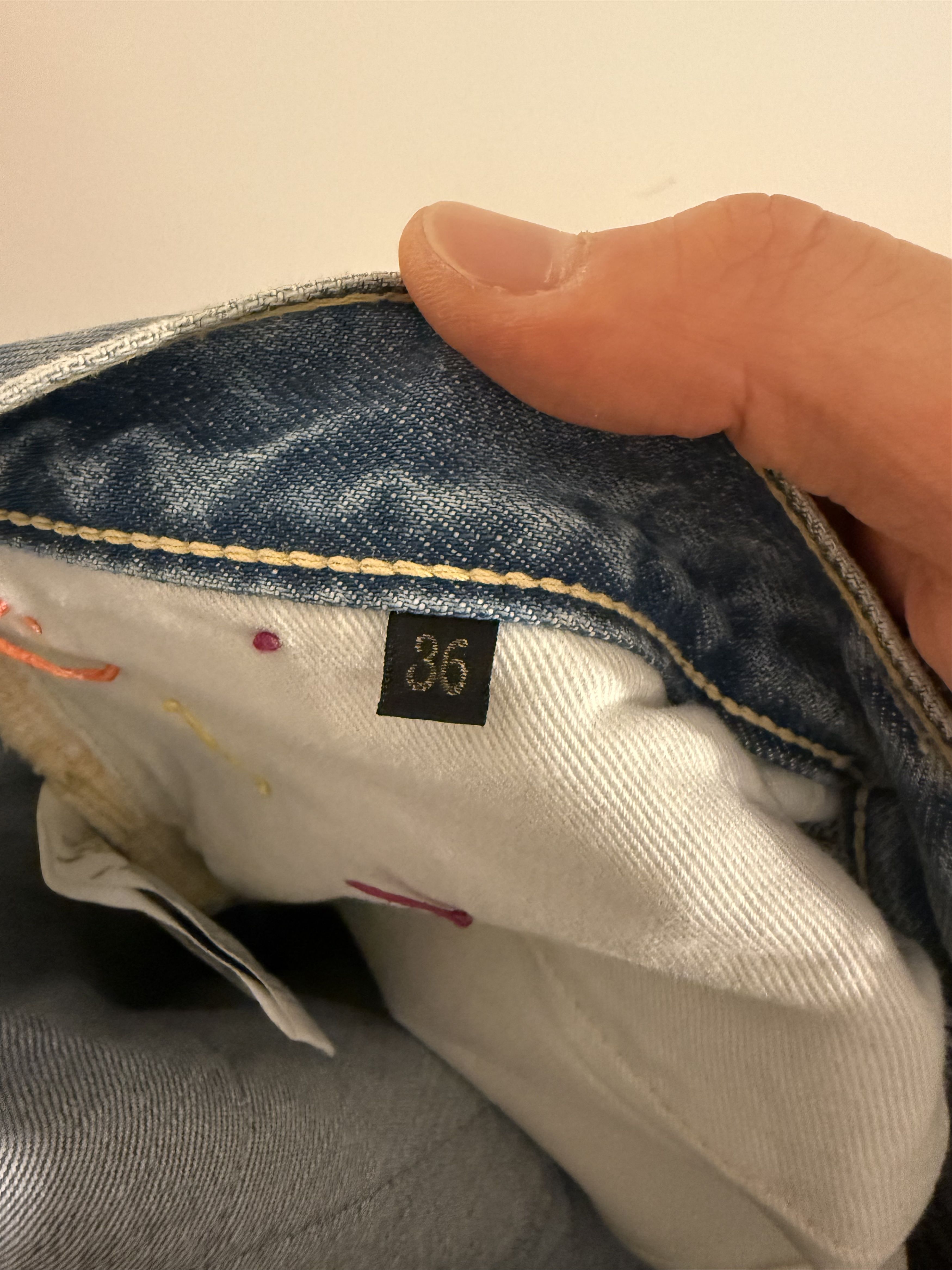 Kapital El Paso 5P Monkey Cisco Hippie 14oz Denim Jeans Size US 36 / EU 52 - 5 Thumbnail