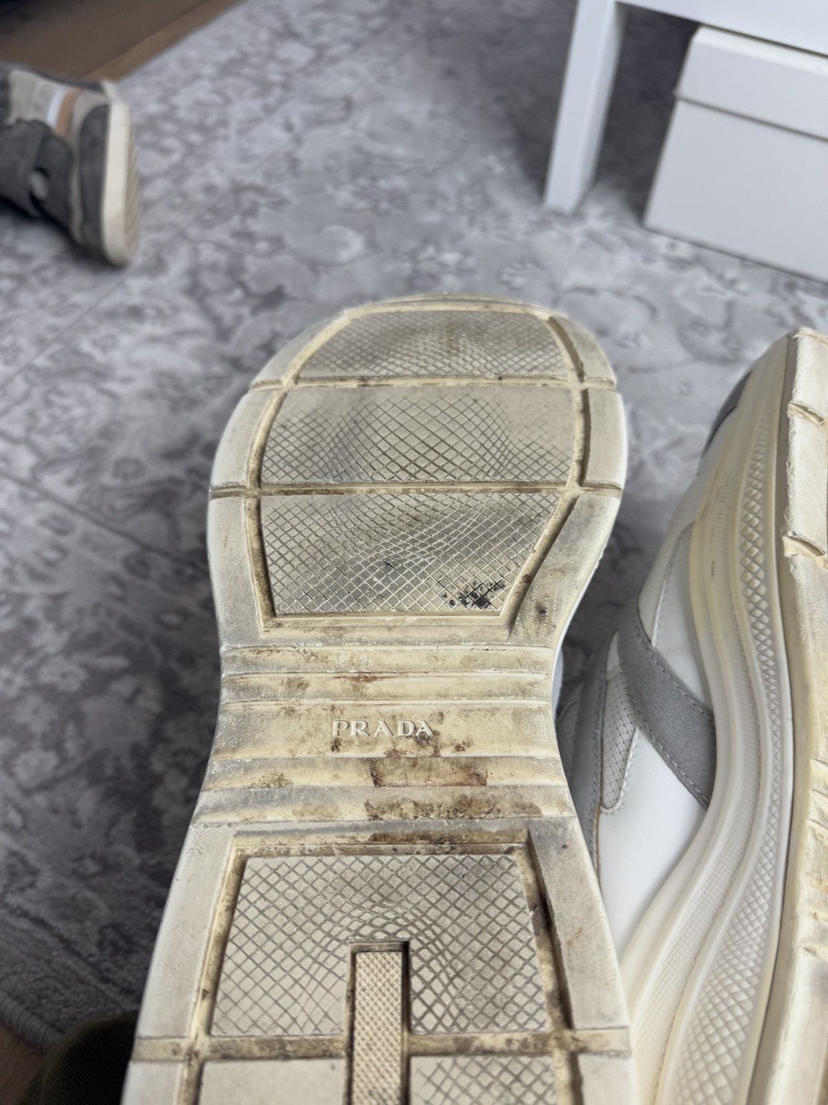 Designer × Prada Prada Milano low top leather platform sneakers US11.5 luxury Size US 11.5 / EU 44-45 - 12 Thumbnail