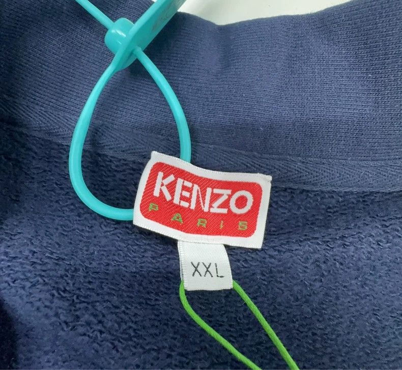 Kenzo KENZO Back flower letter print V-neck single row knit swea Size US XXL / EU 58 / 5 - 5 Thumbnail