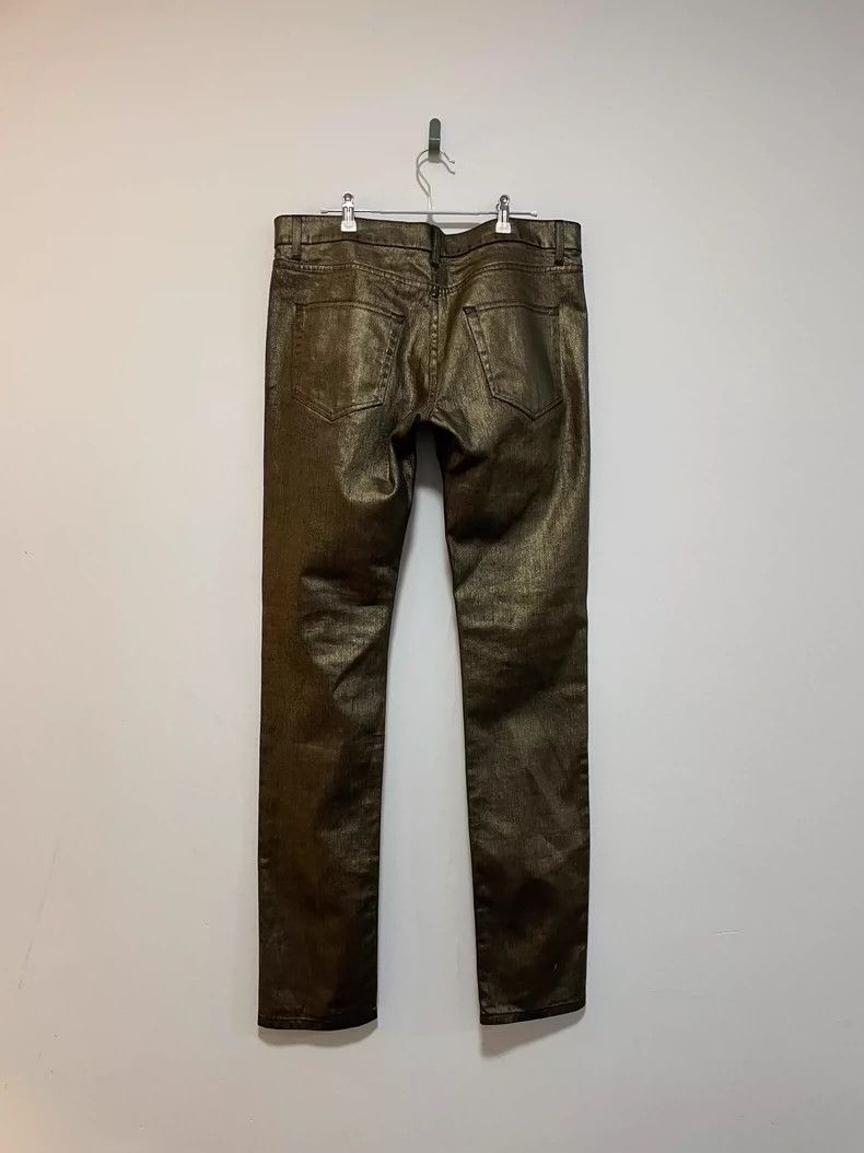 Yves Saint Laurent Saint laurent D02 Gold Coated Ripped Jeans 2501-Nextarrow Size US 32 / EU 48 - 2 Thumbnail