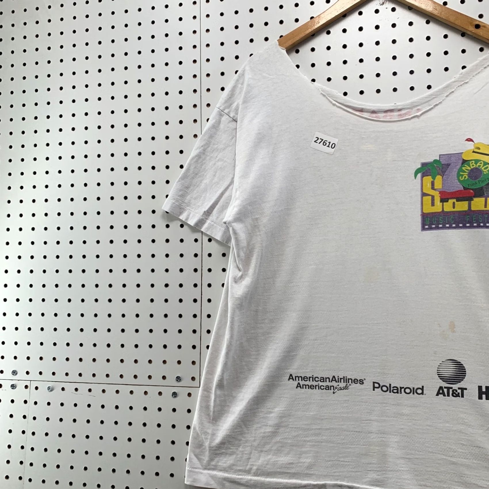 Fruit Of The Loom Vintage Sinbad Soul Music Festival Shirt White Single Stitch Adult L Shirt Size US L / EU 52-54 / 3 - 3 Thumbnail