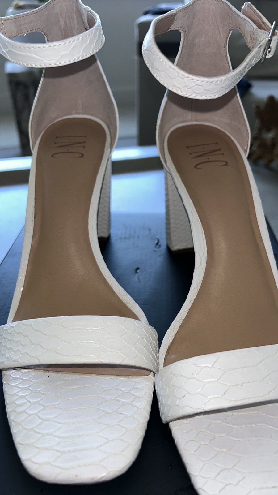 I.N.C Women’s white Sandals with a heel Size US 9.5 / IT 39.5 - 7 Thumbnail
