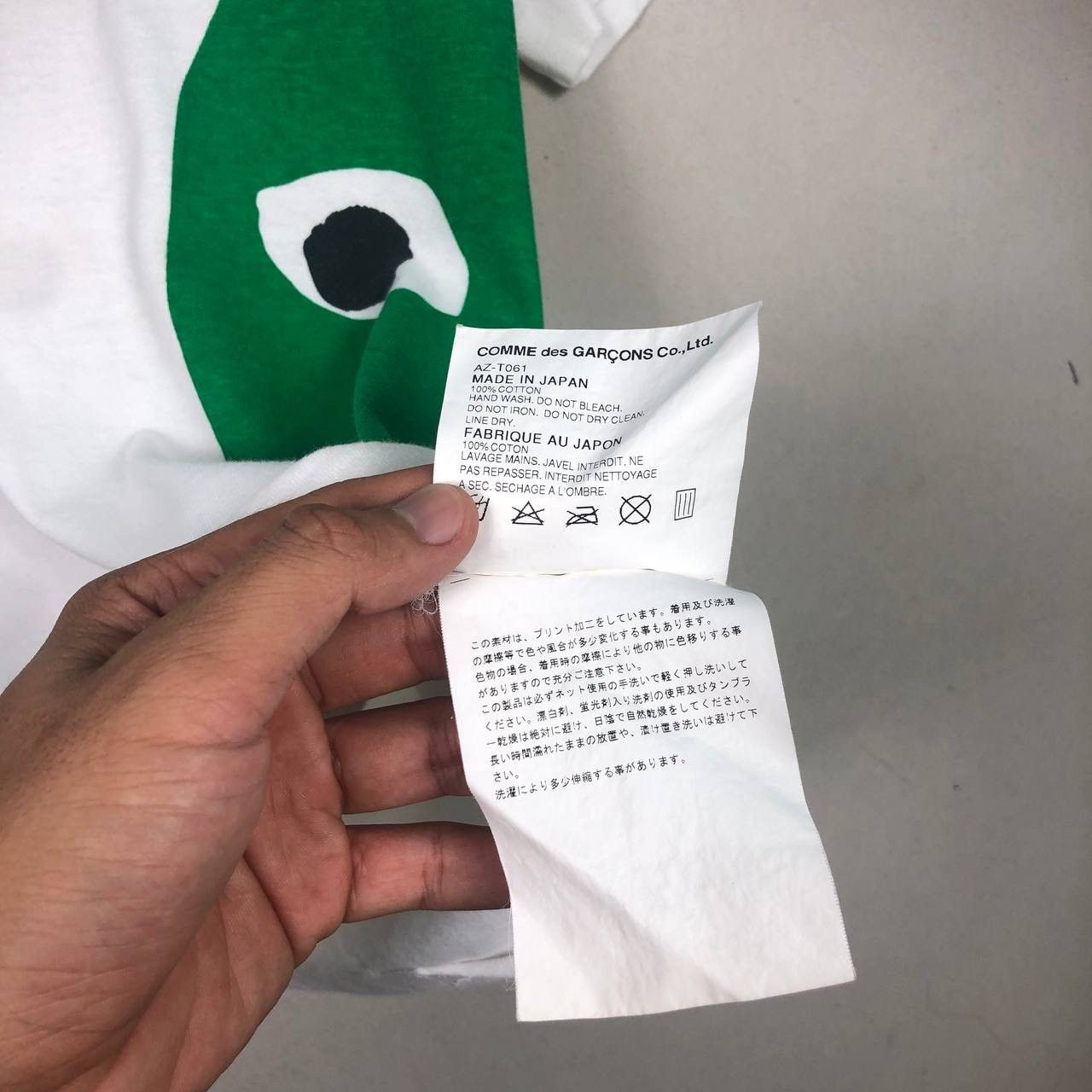 Comme des Garcons AD2007 Junya Watanabe Comme Des Garcons Play Tshirt Size US S / EU 44-46 / 1 - 8 Thumbnail