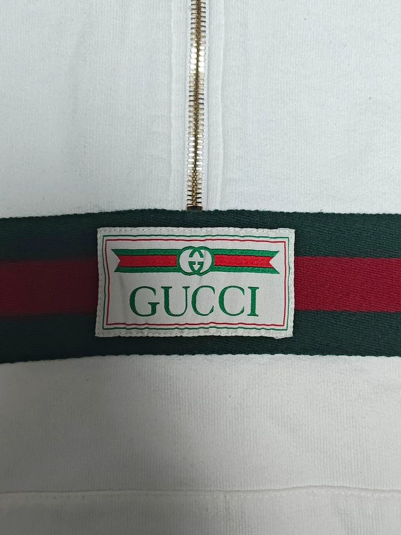 Gucci GucciColor-blocking classic webbing half-zip label hooded s Size US XS / EU 42 / 0 - 4 Thumbnail