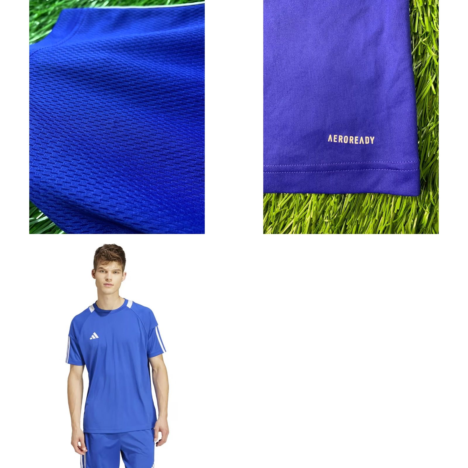 Adidas ADIDAS PERFORMANCE AEROREADY SERENO ORIGINAL 2024 FOOTBALL SHIRT JERSEY SIZE S BLUE AND WHITE Mens Short Sleeve Football Shirt S Size US S / EU 44-46 / 1 - 8 Thumbnail