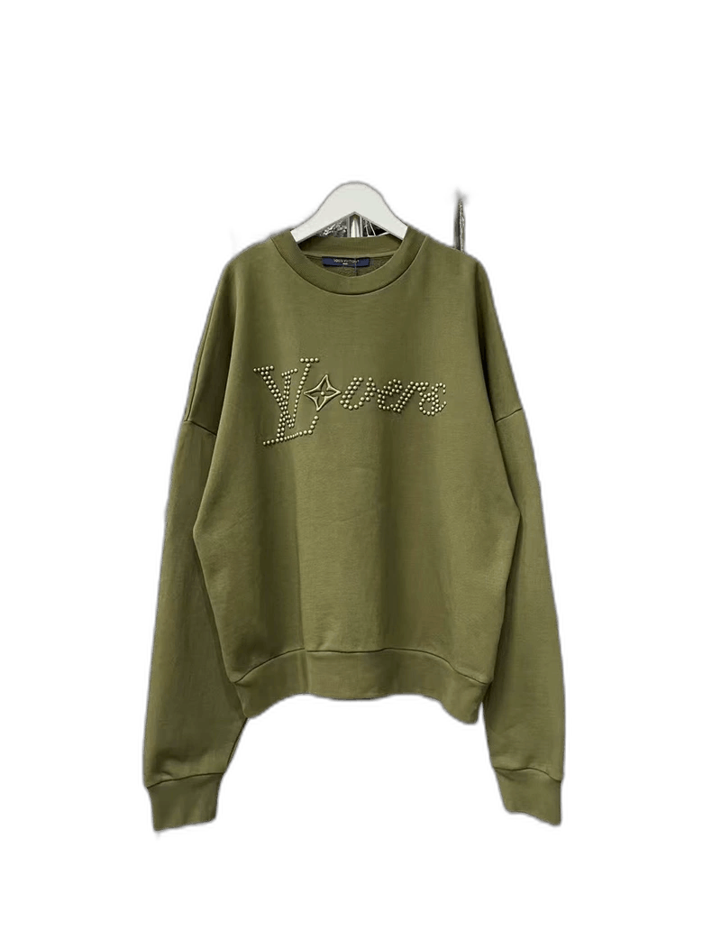 Louis Vuitton Louis Vuitton Olive Green Sweatshirt-yf Size US XS / EU 42 / 0 - 1 Thumbnail