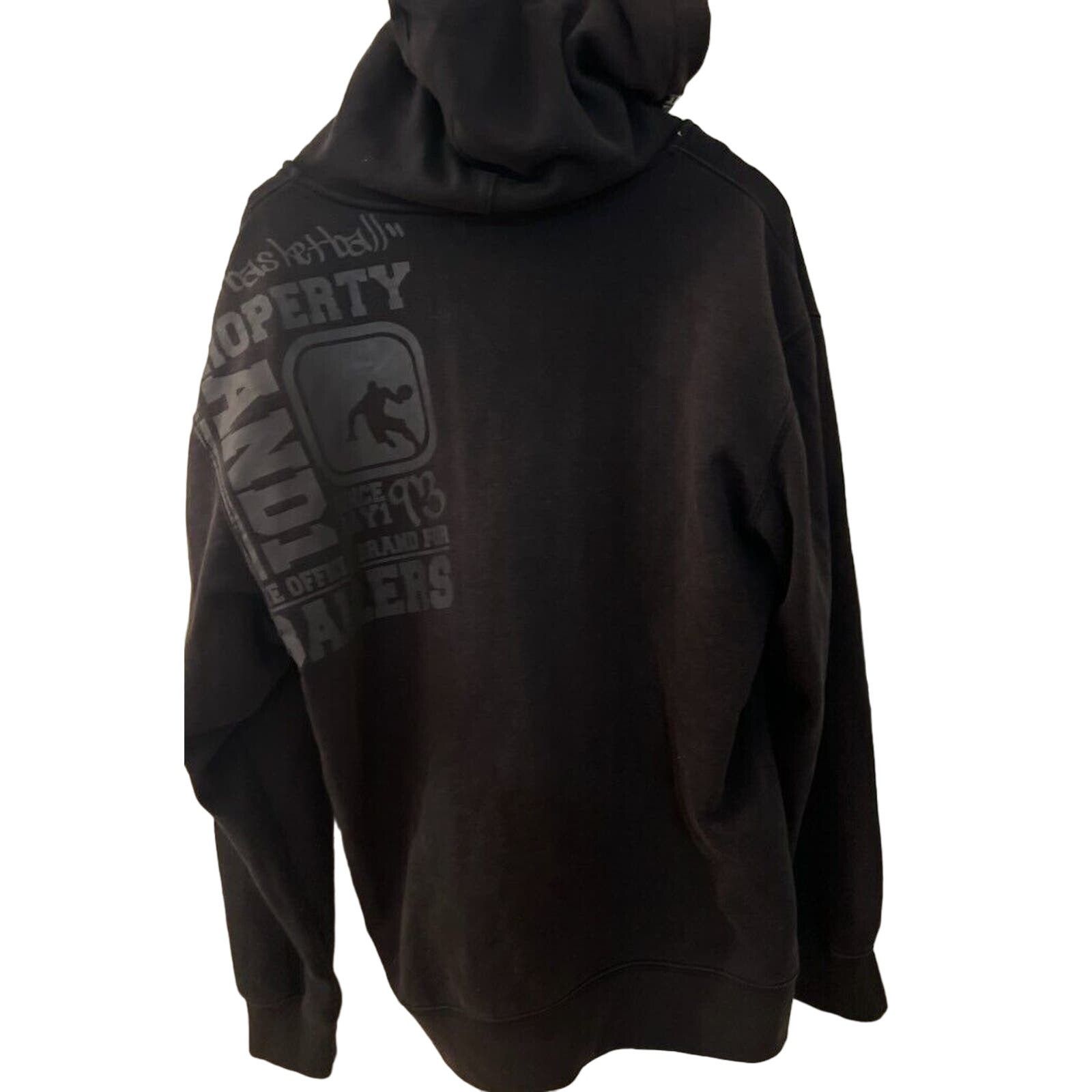 Nike AND1 Vintage Men's Full Zip Hoodie Sweatshirt Large BLACK Size US L / EU 52-54 / 3 - 2 Thumbnail