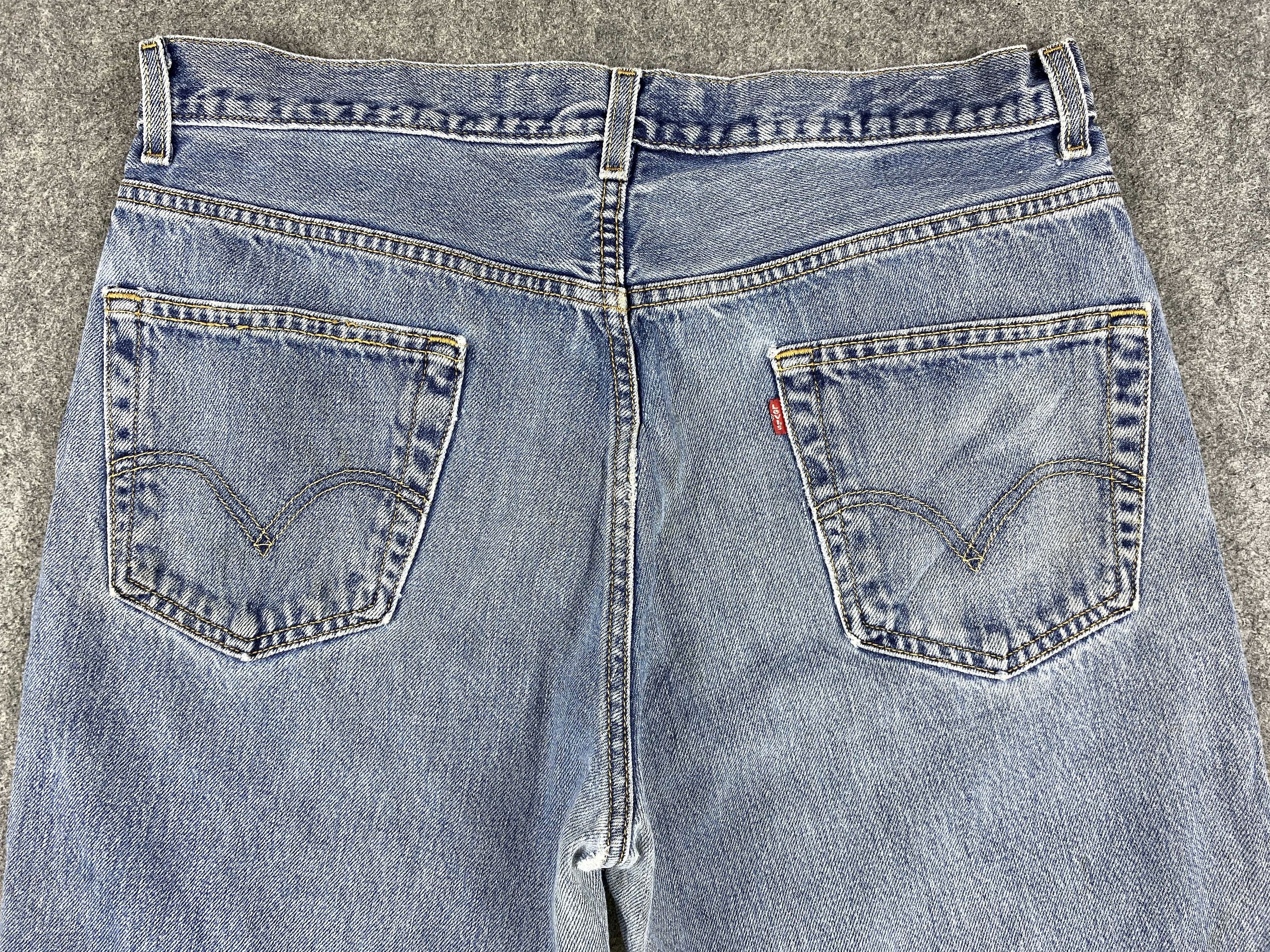 Levi's Faded Blue Vintage Levi's 550 Jeans 36x31 Denim -SJ002 Size US 36 / EU 52 - 4 Thumbnail