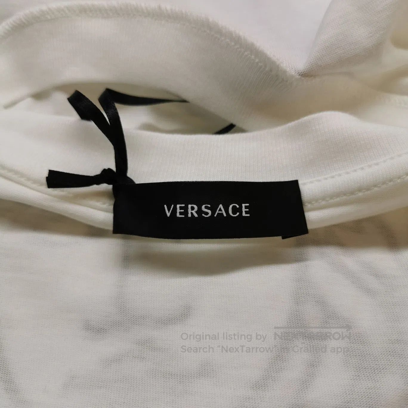 Versace Versace Cotton Logo Crew Neck T-Shirt XL. Size US XL / EU 56 / 4 - 6 Thumbnail