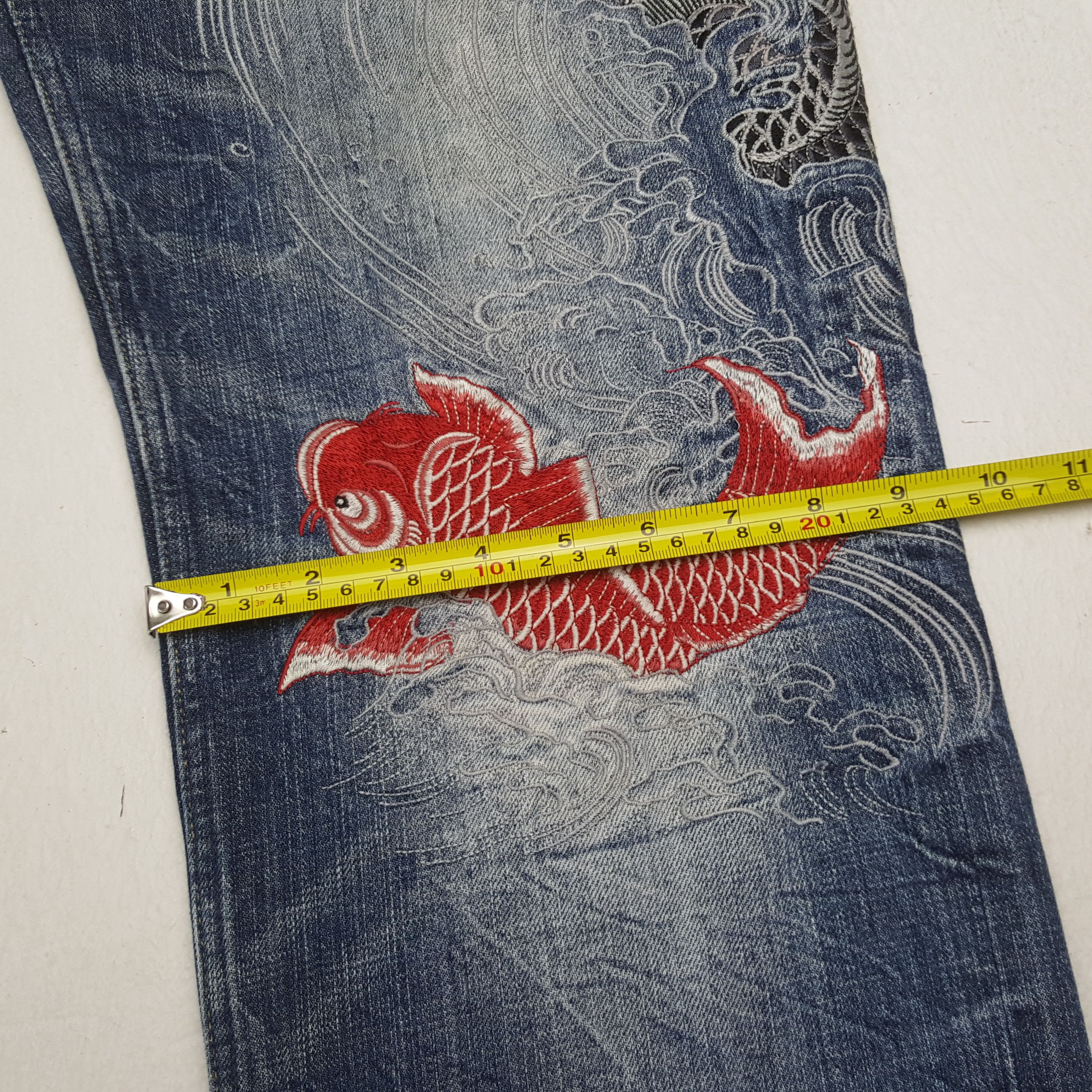 Japanese Brand Vintage Karakuri Tamashii Fashion Design Style Jeans RR9 Size US 29 - 10 Thumbnail