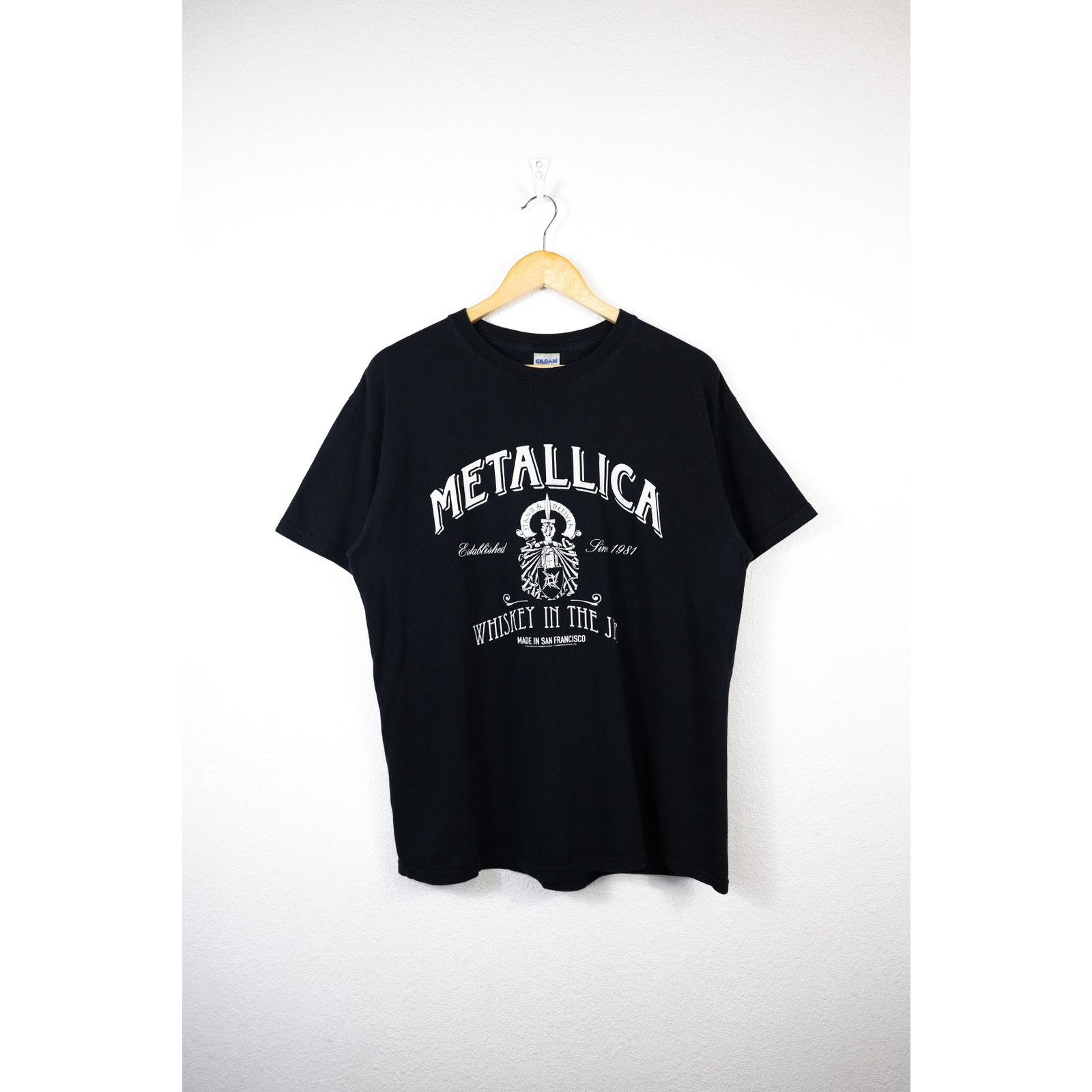 Metallica Vintage Metallica Whiskey In The Jar Merch Graphic Tee Size US L / EU 52-54 / 3 - 1 Thumbnail