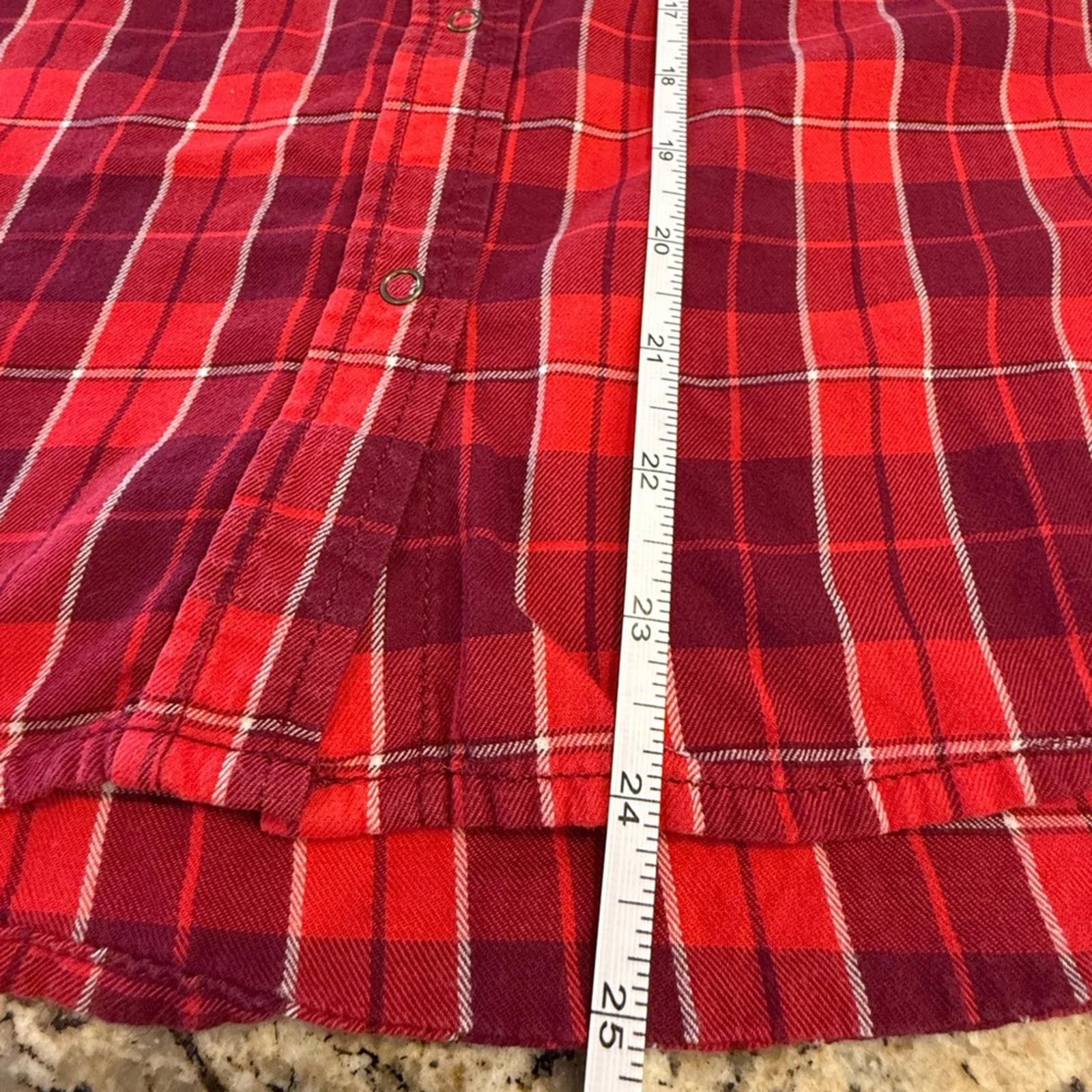 Other Arizona Jeans western plaid shirt red burgundy SZ SM Size S / US 4 / IT 40 - 8 Thumbnail