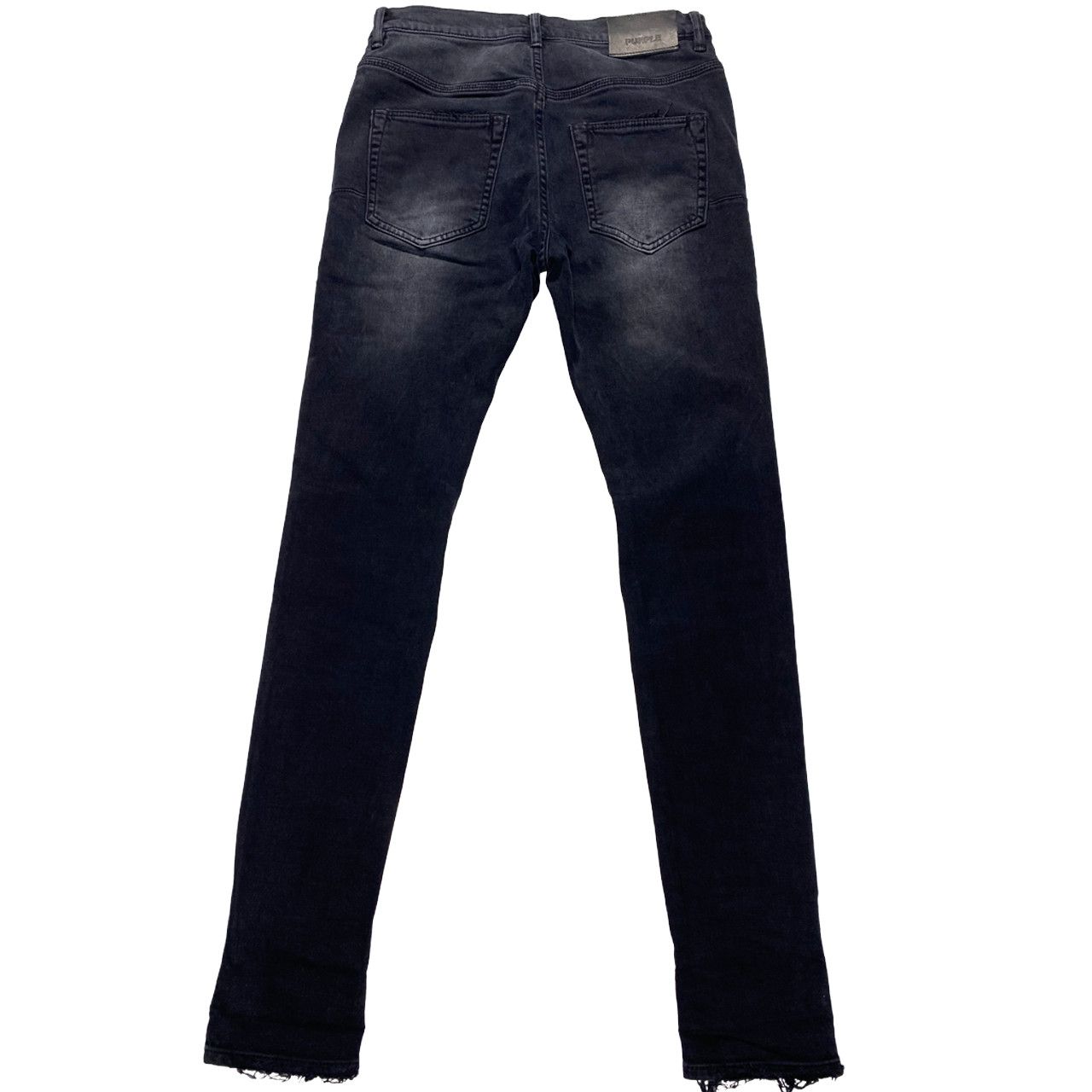 Purple Brand Purple Brand P002-29 Slim Black Blowout Repair Jeans 29x32 Size US 29 - 2 Thumbnail