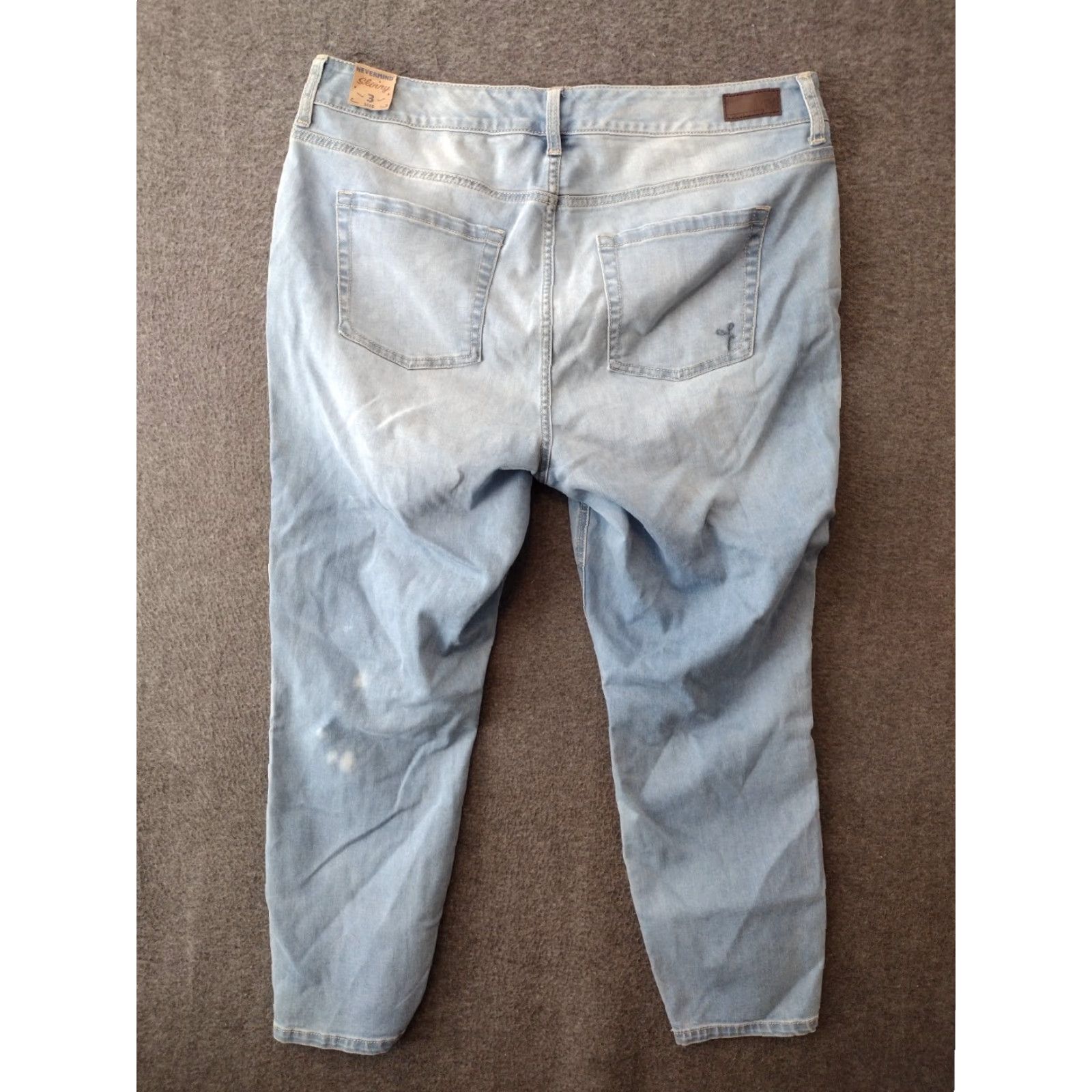 Penfield VINTAGE Anfield Jeans Blue 38X38 Distressed Skinny Tapered 5-Pocket Denim Stretch Women's Bohemian Flower 90s? Size 26" / US 2 / IT 38 - 2 Thumbnail