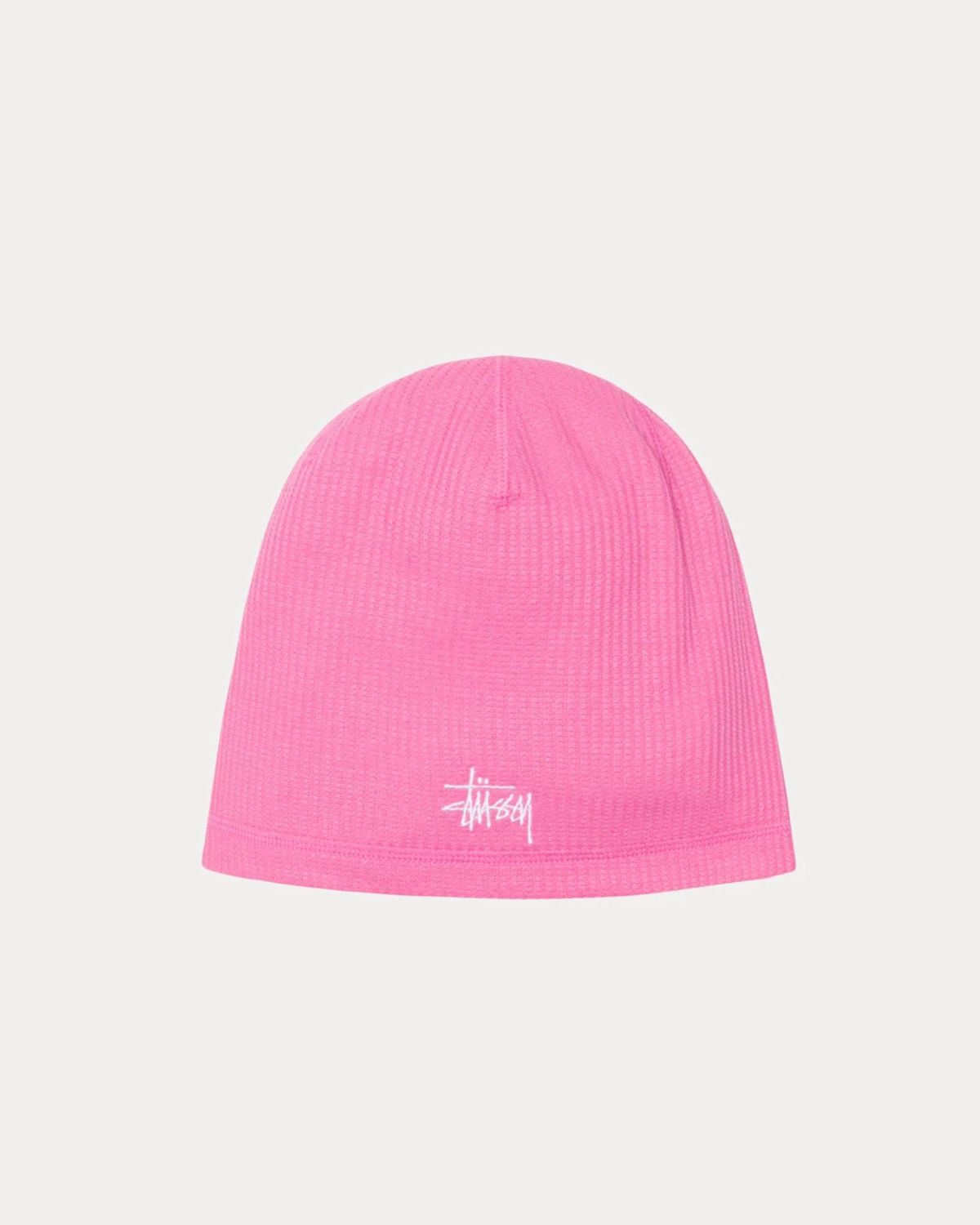 Stussy Stussy Pink Waffle Skullcap Beanie | Grailed