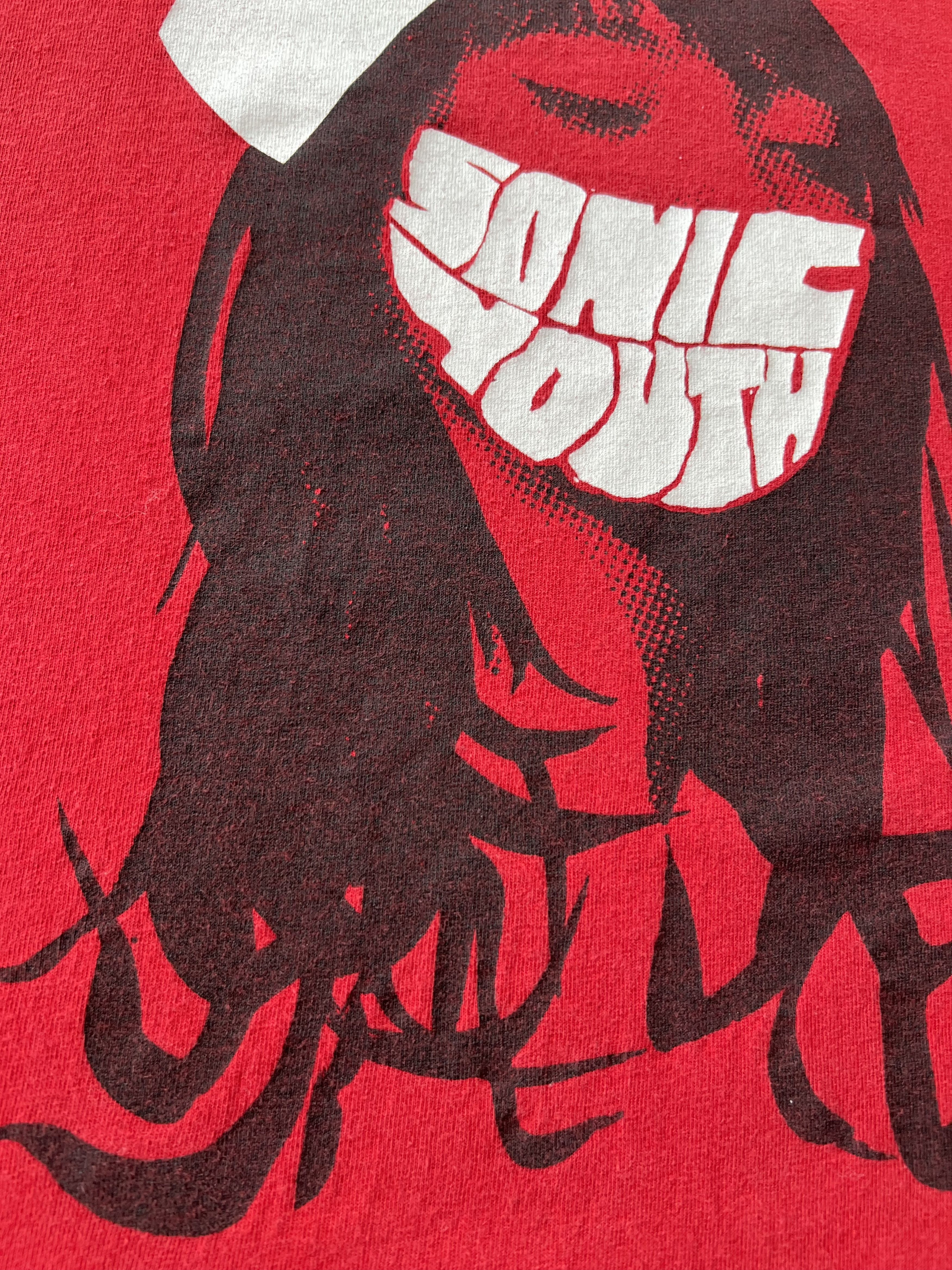 Band Tees Vintage 2000s Sonic Youth Nurse Y2k Red T-shirt Size US L / EU 52-54 / 3 - 5 Thumbnail