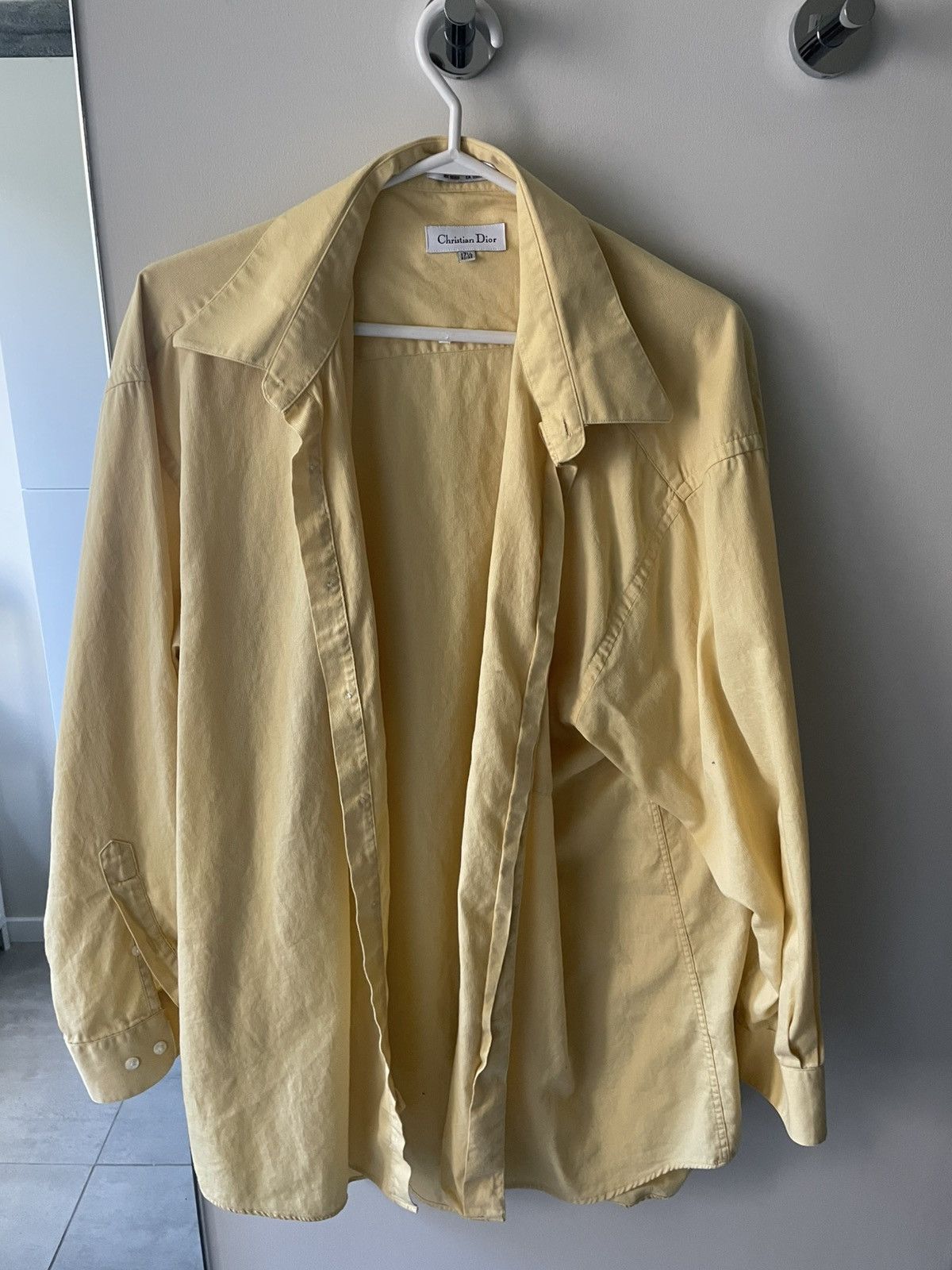 Dior Dior Mustard Dress Shirt Size US L / EU 52-54 / 3 - 1 Thumbnail