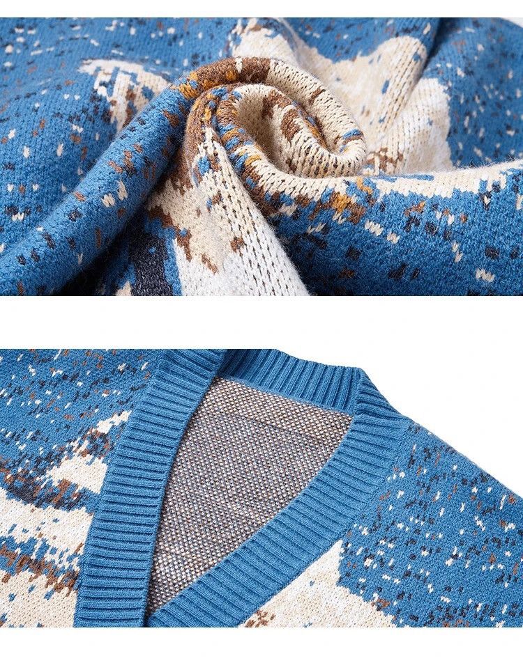Other Van Gogh Oversized Cardigan Cute Vintage Designer Style Size M / US 6-8 / IT 42-44 - 6 Thumbnail