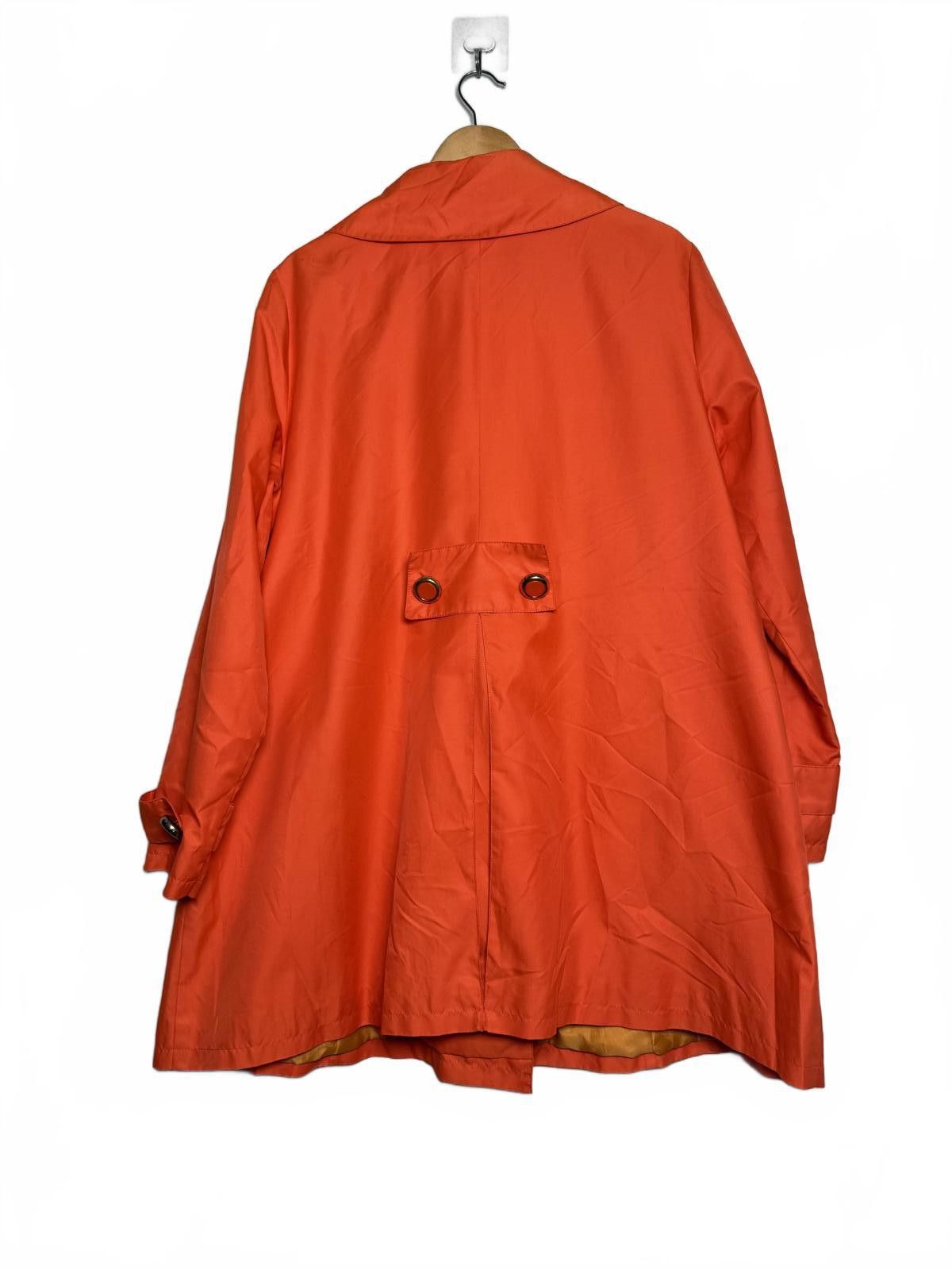 Other Stylish Vibrant Orange Women's Trench Coat Size XL / US 12-14 / IT 48-50 - 4 Thumbnail