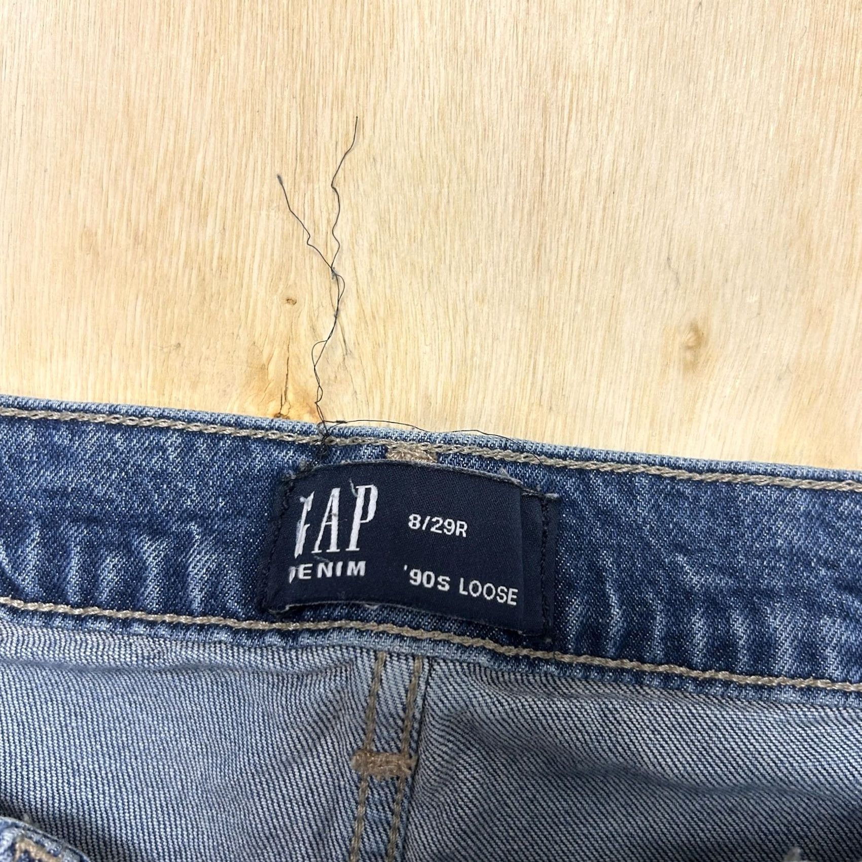 Gap VINTAGE Gap Jeans Womens 8/29 Regular Medium Wash Relaxed Straight Denim 5-Pocket Mens? Size 30" / US 8 / IT 44 - 2 Thumbnail