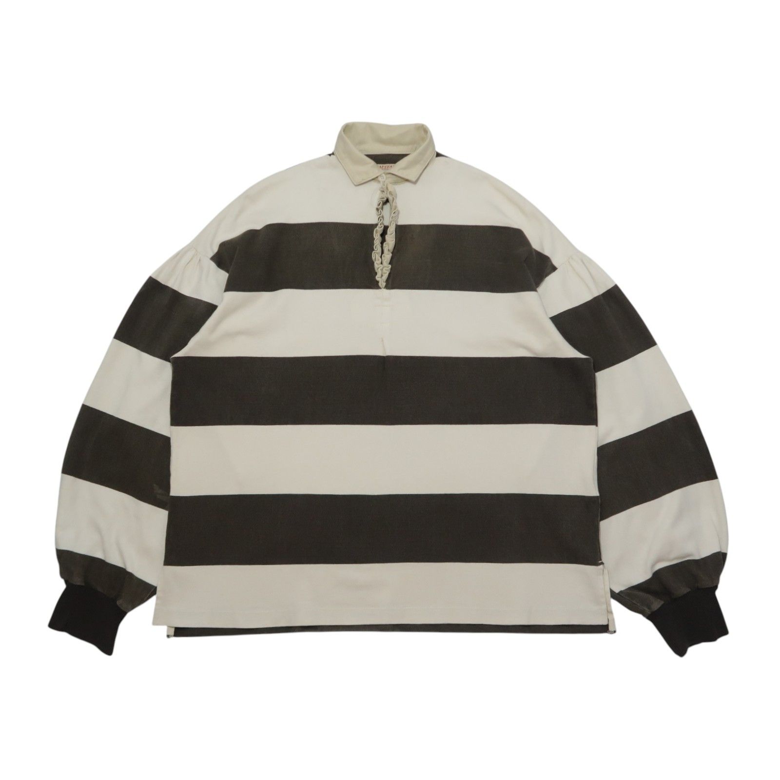 Kapital Prisoner Jail Border Tenjiku Frill Lager Blouse K2103LC033 Size US L / EU 52-54 / 3 - 1 Thumbnail