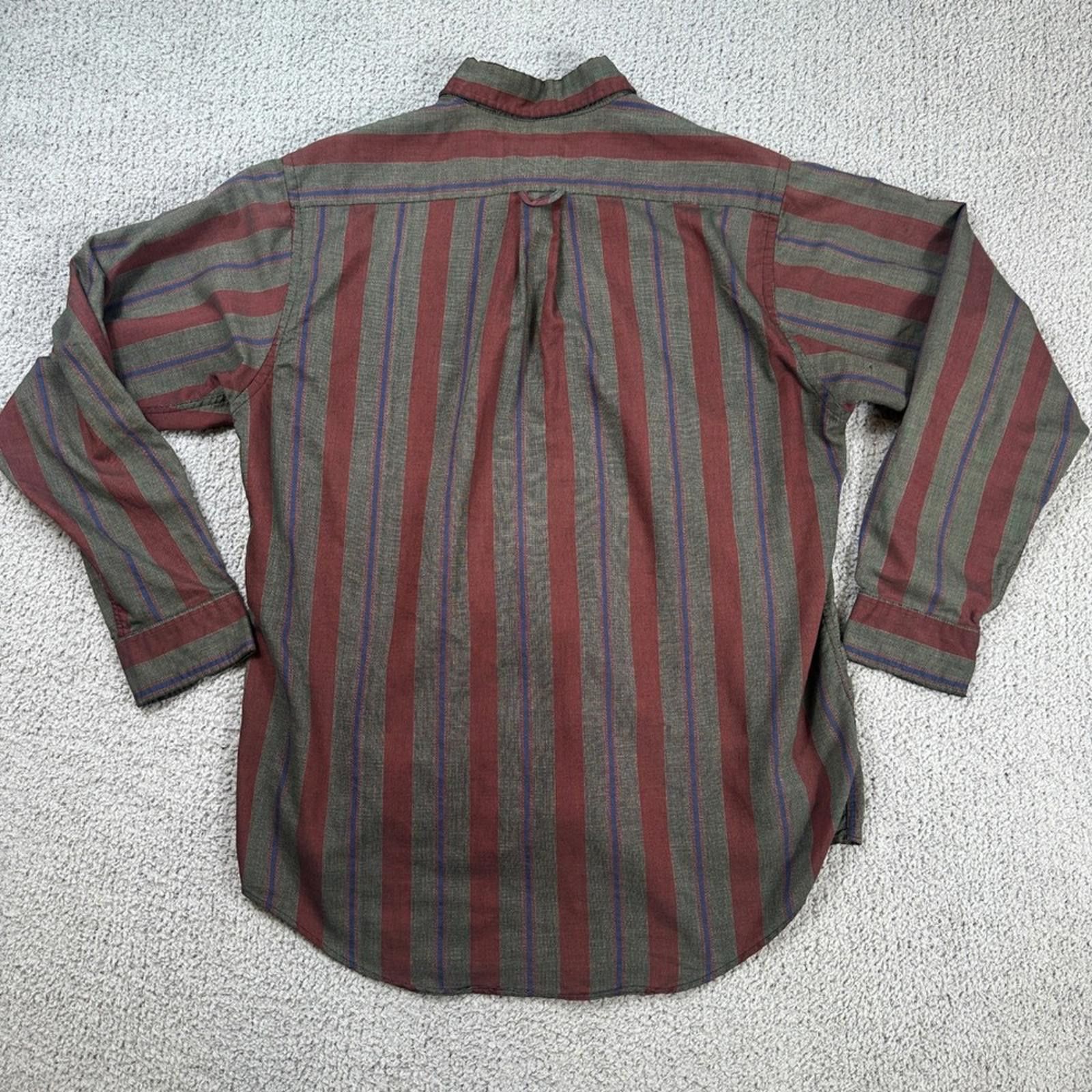 Other Vintage Sears Roebuck and Co Mens Striped Button Down Shirt Size US L / EU 52-54 / 3 - 3 Thumbnail