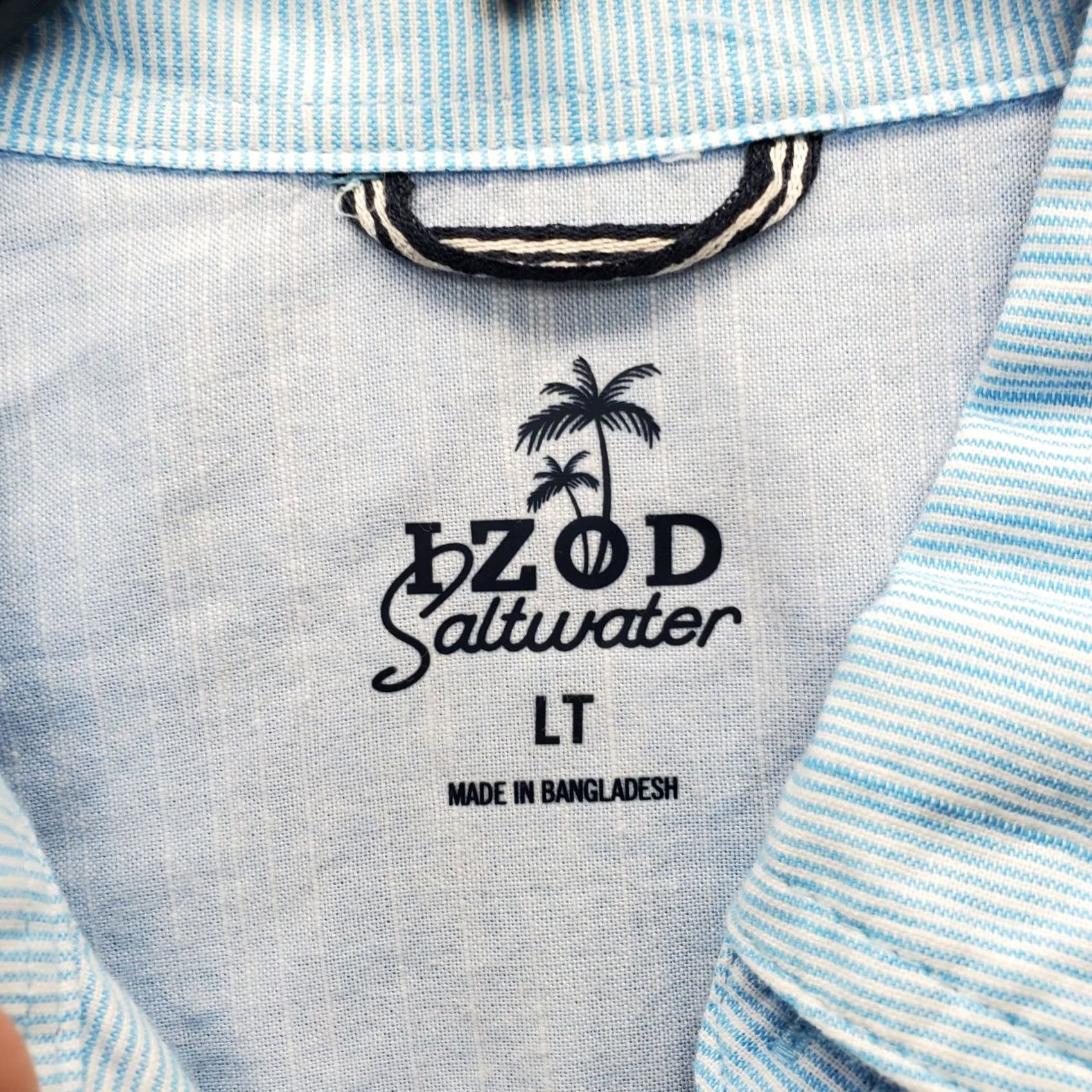 Izod IZOD Saltwater Dockside Chambray Shirt Mens LT Multicolor Collared Button-Up Fishing Size US L / EU 52-54 / 3 - 6 Thumbnail
