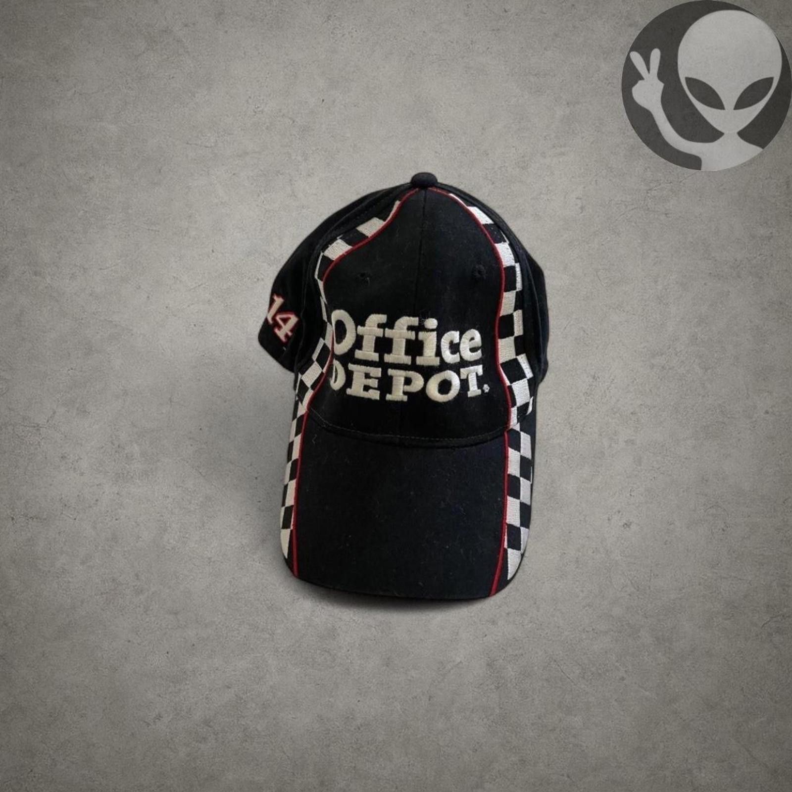 Other Office Depot Baseball Cap adjustable black checkered racing Size ONE SIZE - 2 Thumbnail
