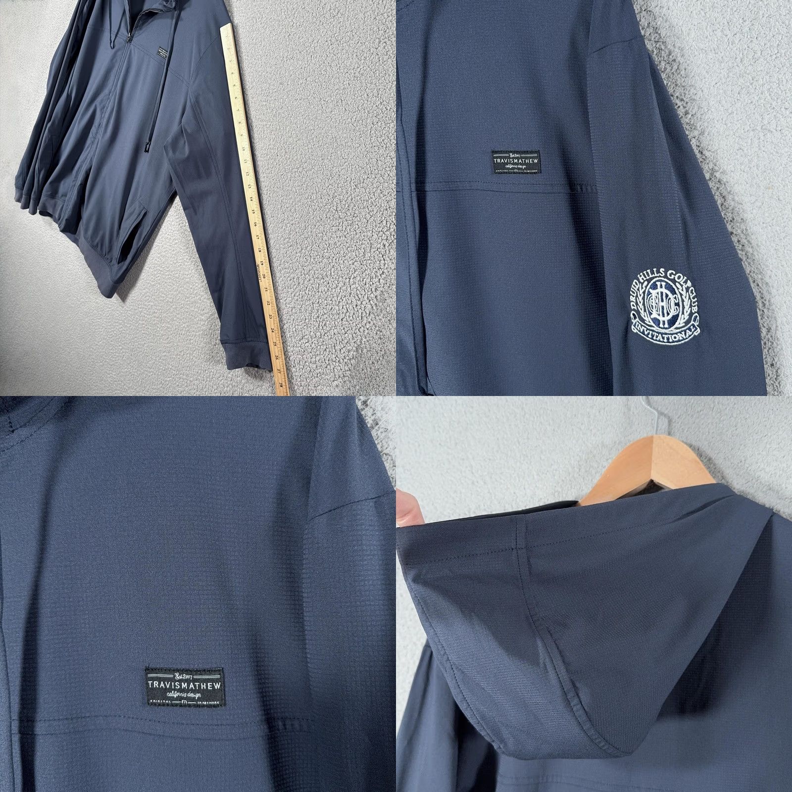TravisMathew Travis Mathew Wanderlust Hoodie Jacket Mens 2XL Golf Softshell Full Zip FLAWED Size US XXL / EU 58 / 5 - 9 Thumbnail