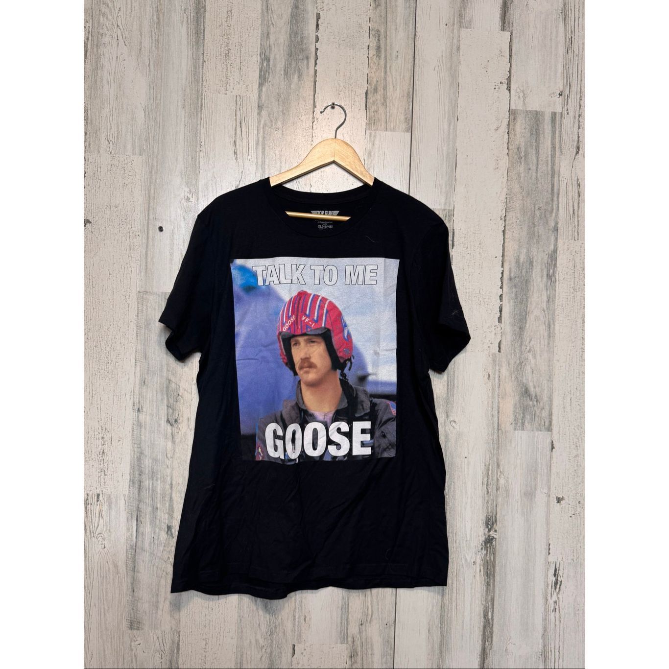 Other Top Gun “Talk To Me Goose” Graphic T-Shirt XL Black Movie Te Size US XL / EU 56 / 4 - 1 Thumbnail