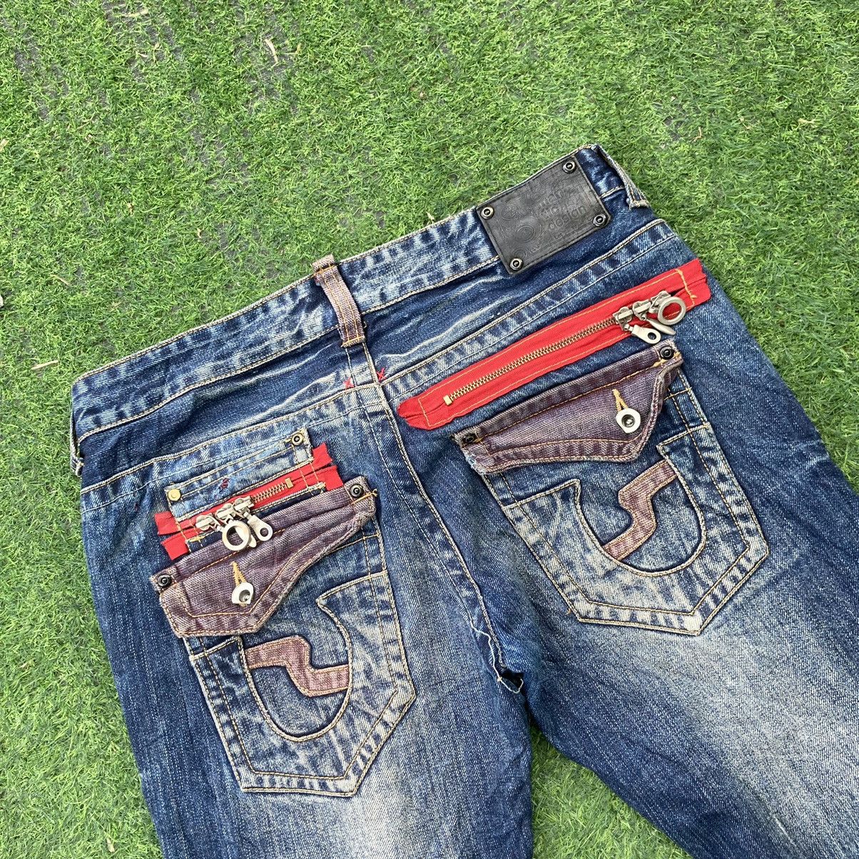 SEMANTIC DESIGN FLARED BOOTCUT JEANS