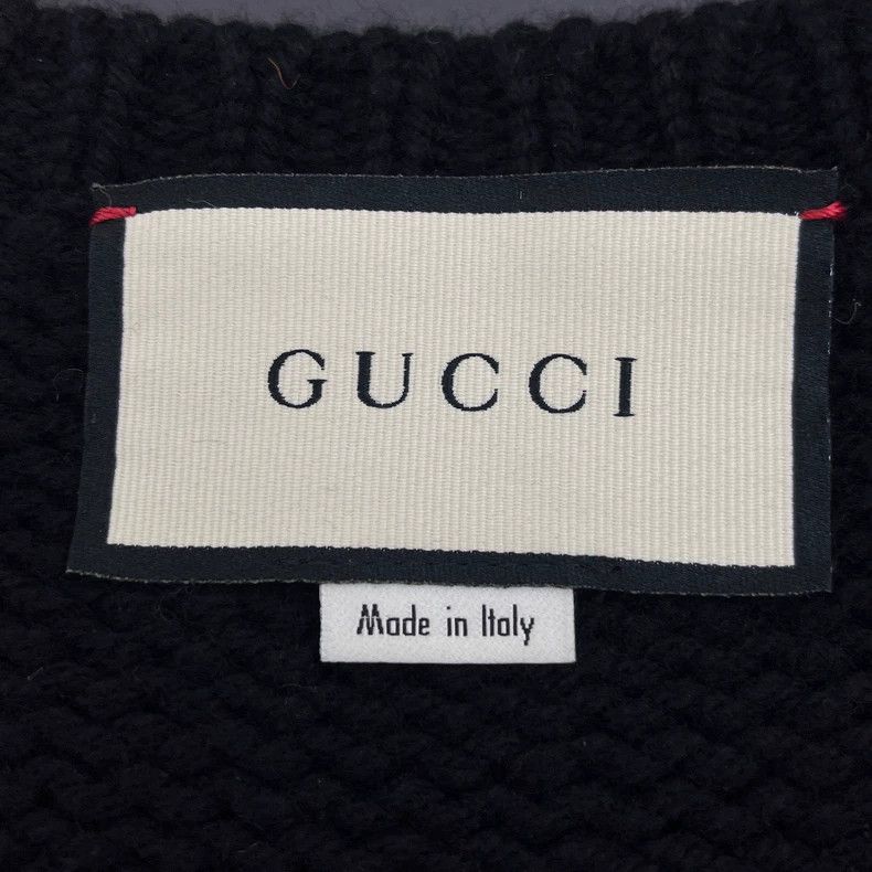 Gucci Gucci Black classic red and green contrast wool sweater 250 Size US XS / EU 42 / 0 - 5 Thumbnail