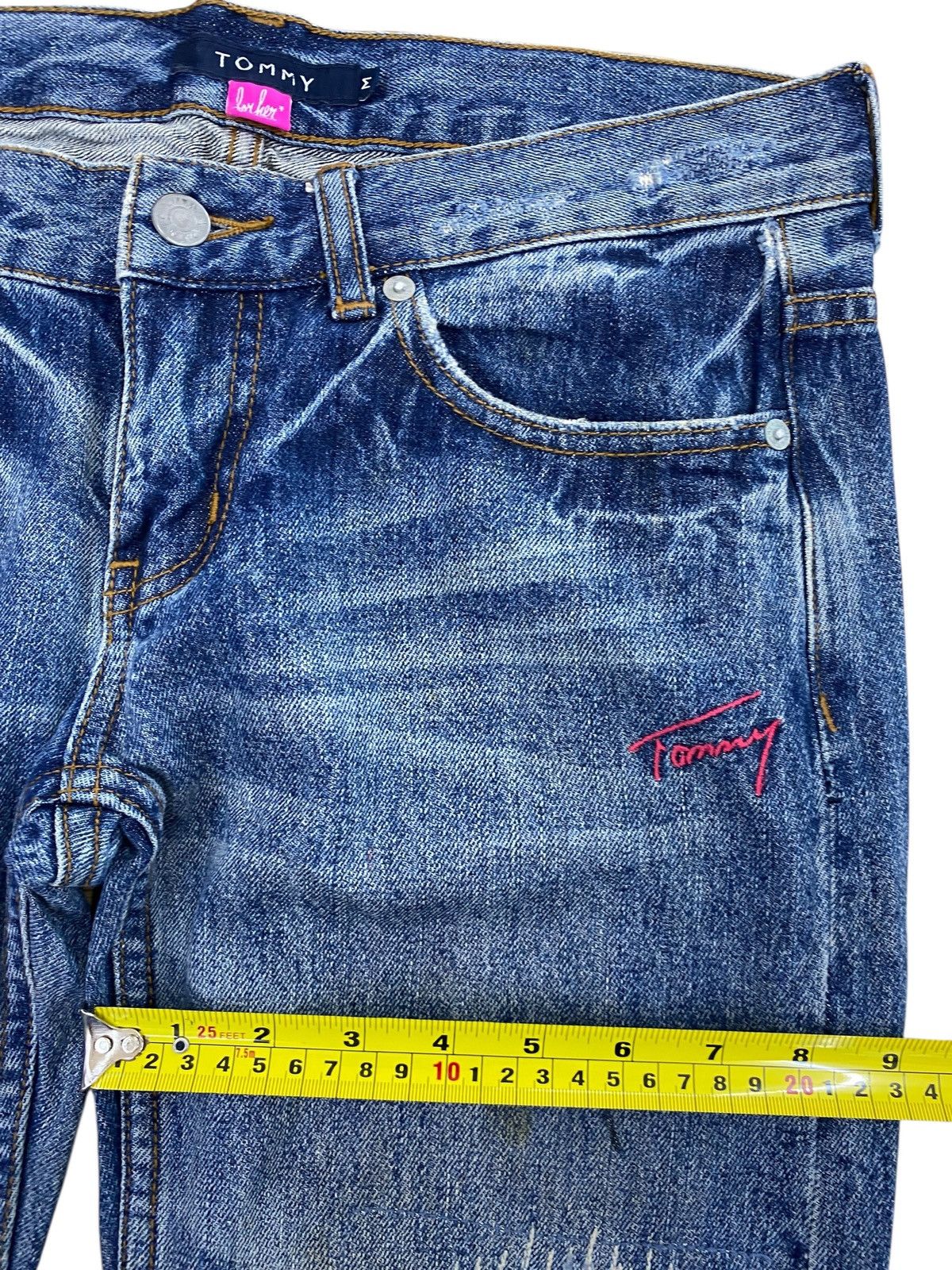 Tommy Jeans Tommy Patch Work Style Straight Leg Jeans Size 32" / US 10 / IT 46 - 7 Thumbnail