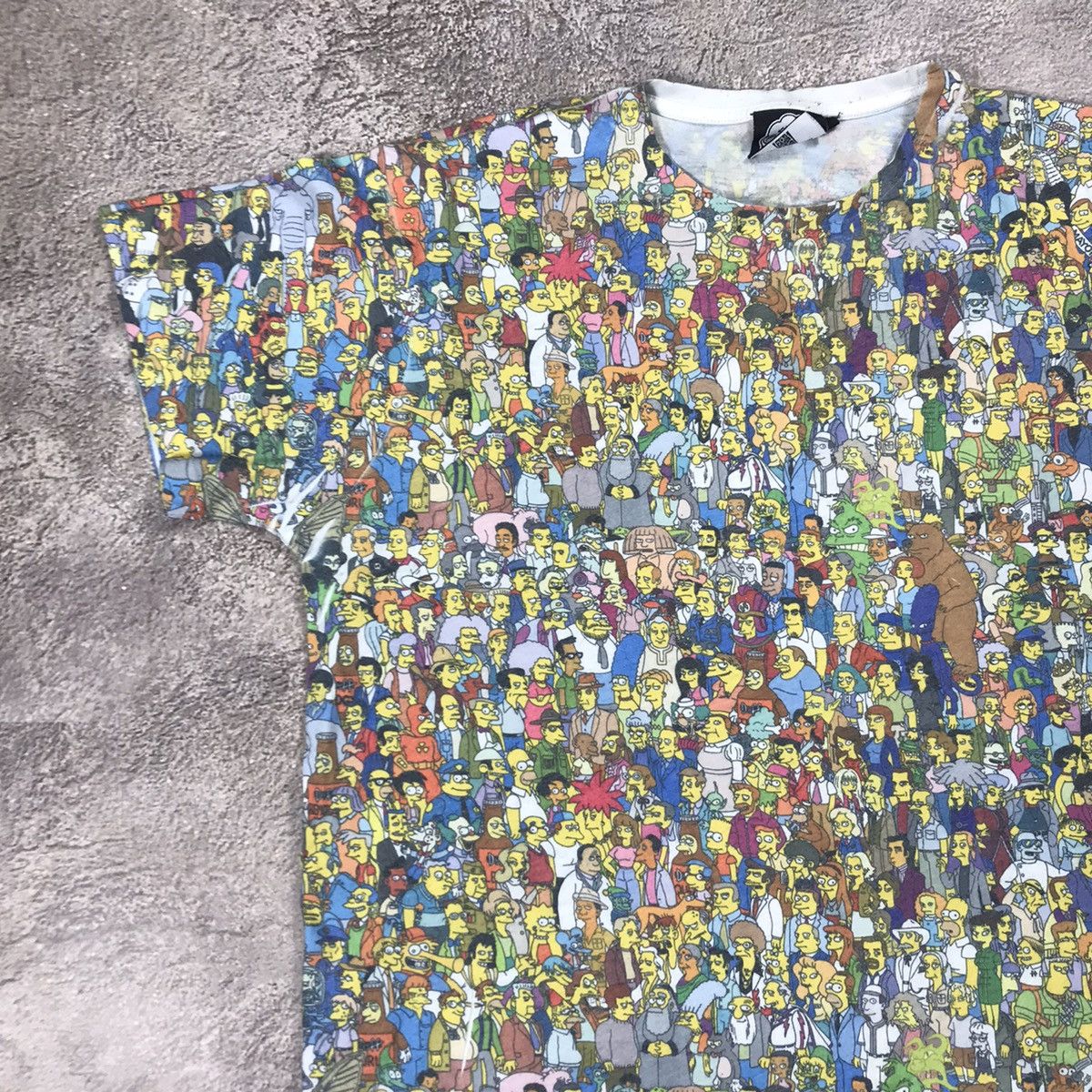 Vintage Vintage 90s All Over Print Simpsons Graphic Tee Streetwear X Size US XL / EU 56 / 4 - 4 Thumbnail