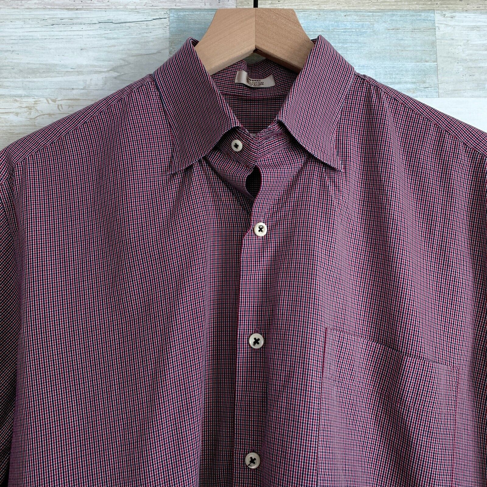 Peter Millar Peter Millar Plaid Button Front Shirt Red Blue Lightweight M Size US M / EU 48-50 / 2 - 2 Thumbnail