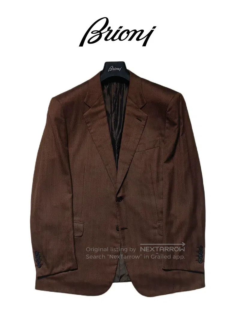 Brioni Brioni Pure cashmere handmade single-breasted suit Size US XL / EU 56 / 4 - 1 Thumbnail