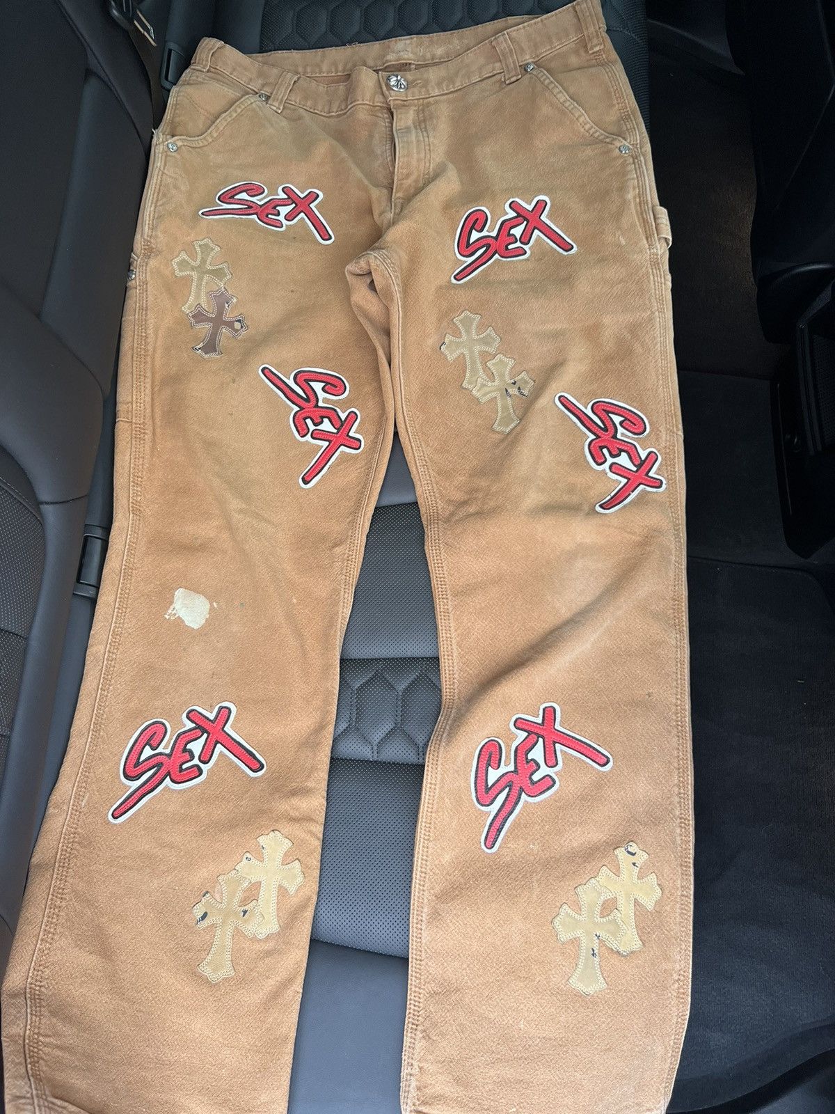 Shop CHROME HEARTS Vintage PPO Sex Records Carpenter Pant by  Californialove;)