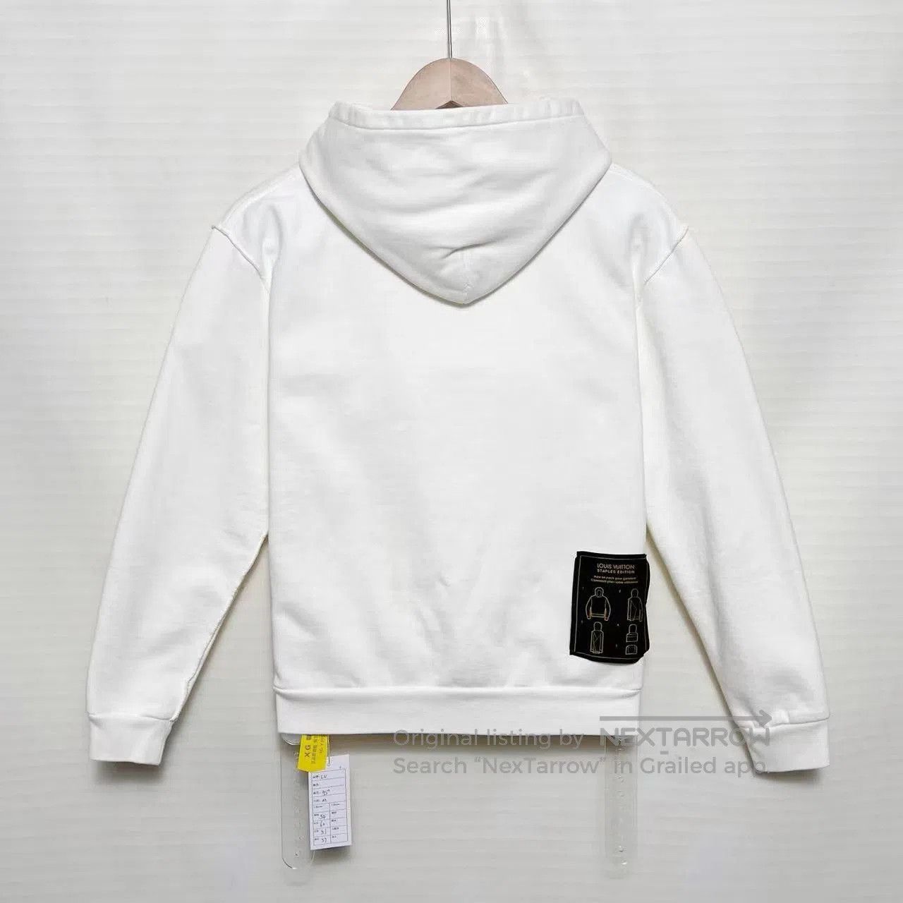 Louis Vuitton Louis Vuitton Men's White Hooded Sweatshirt. Size US M / EU 48-50 / 2 - 2 Thumbnail