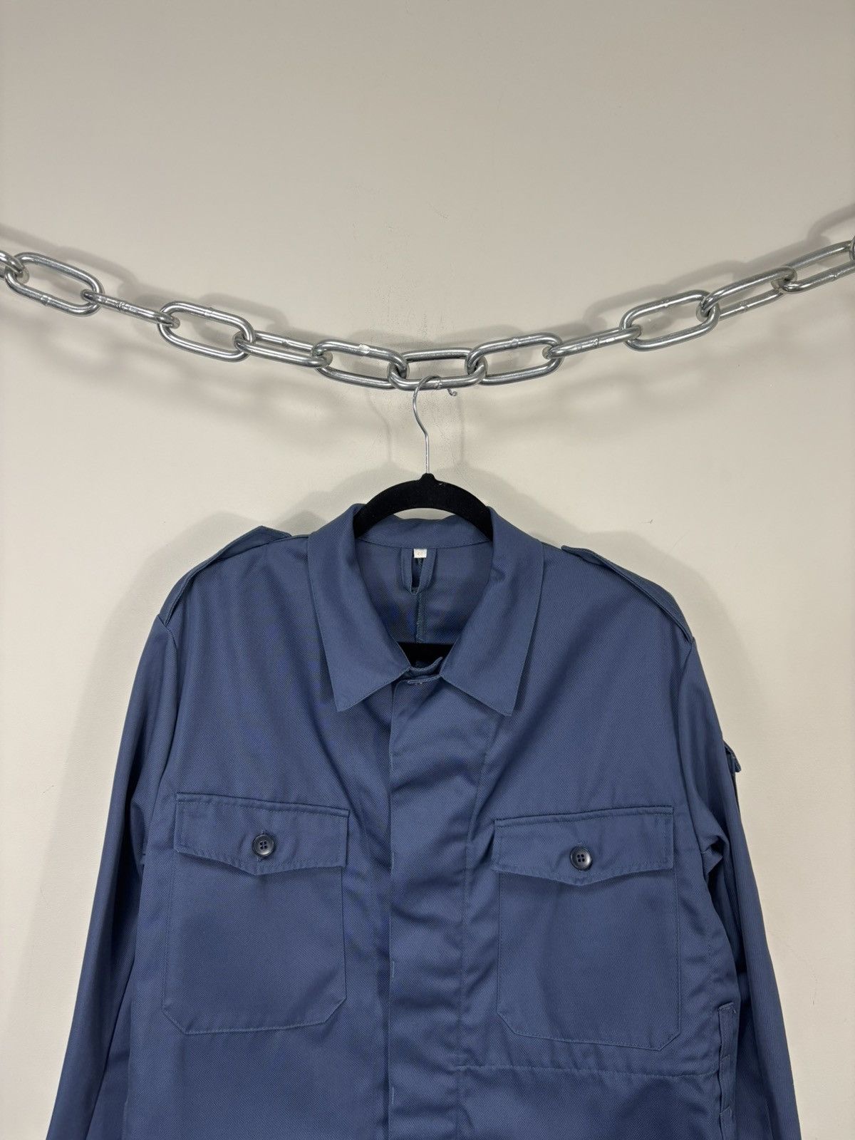 Other Vintage German Workwear Blue Utility Jacket Chore Coat Size US M / EU 48-50 / 2 - 2 Thumbnail