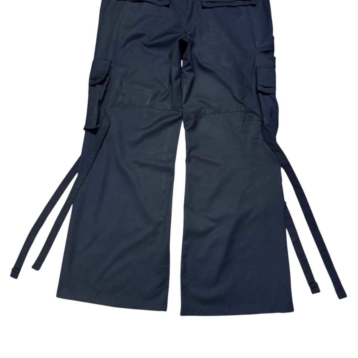 Tornado Mart Tornado Mart Rayon Black Utility Wide leg Cargo Pants Size US 34 / EU 50 - 14 Thumbnail
