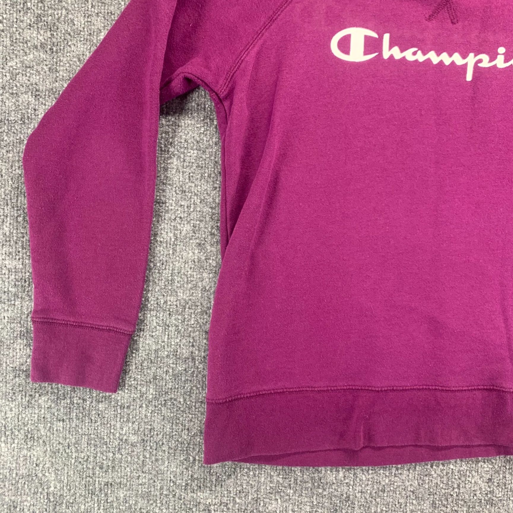 Champion Champion Sweatshirt Womens Medium Purple Pullover Long Sleeve Athletic Logo Size M / US 6-8 / IT 42-44 - 6 Thumbnail