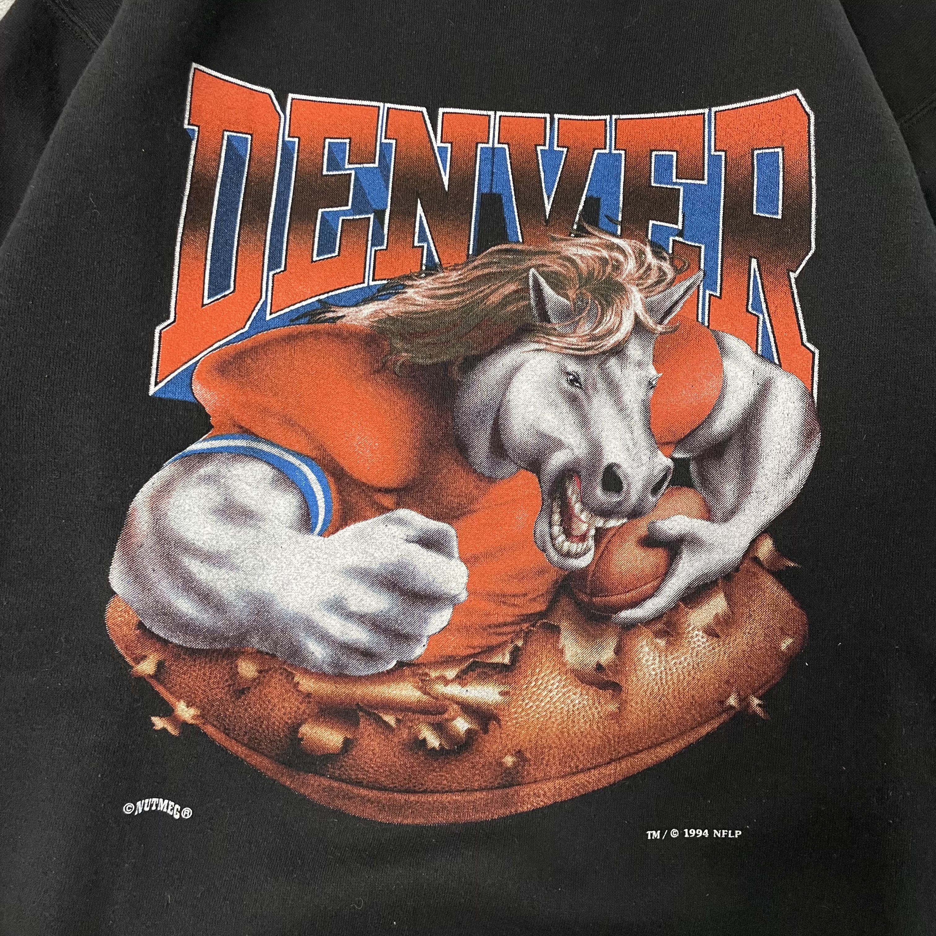 Vintage Vintage 1994 Denver Broncos Black NFL Crewneck Nutmeg Size US L / EU 52-54 / 3 - 2 Thumbnail