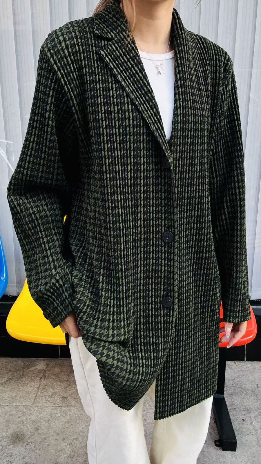 Homme Plisse Issey Miyake Issey Miyake Check Coverall JD186（Japanese limited） Size US M / EU 48-50 / 2 - 2 Thumbnail