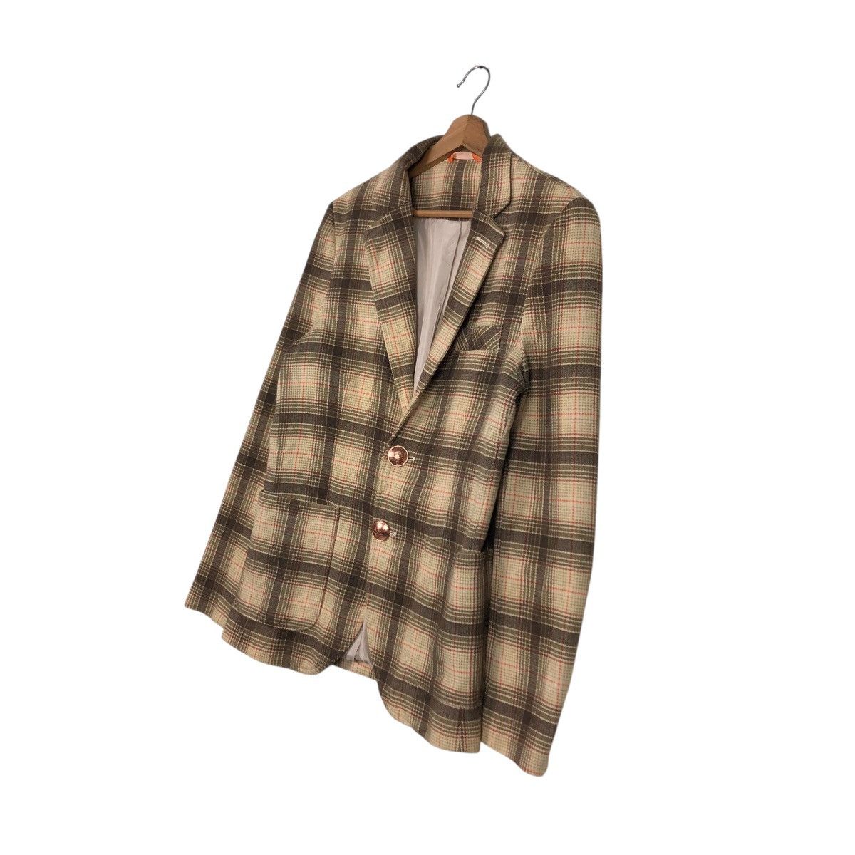 Japanese Brand Hydrogen Archive Plaid Skull Italian Tailored Jacket Size US M / EU 48-50 / 2 - 3 Thumbnail